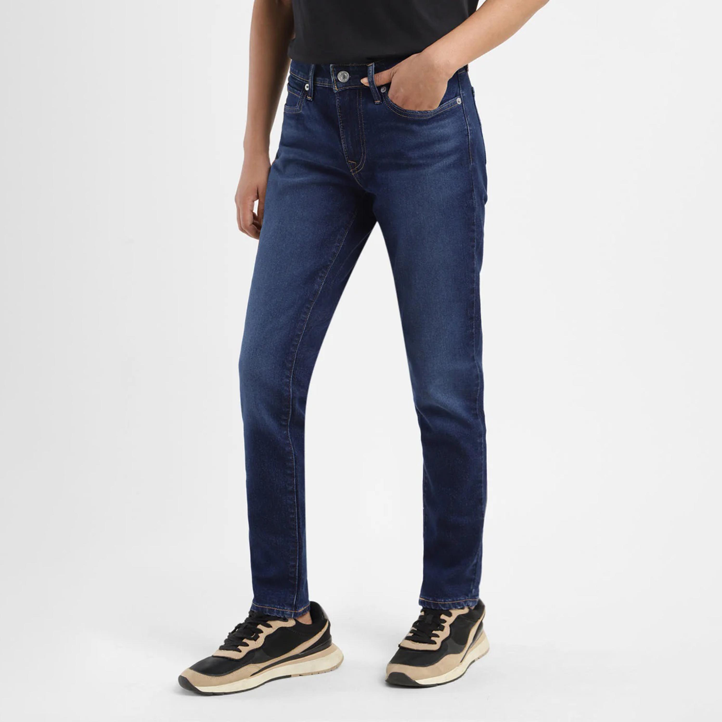 ليفايز- بنطال جينز 711 للنساء سكيني خصر متوسط الارتفاع لون ازرق-women-clothing-bottoms-jeans-image-4