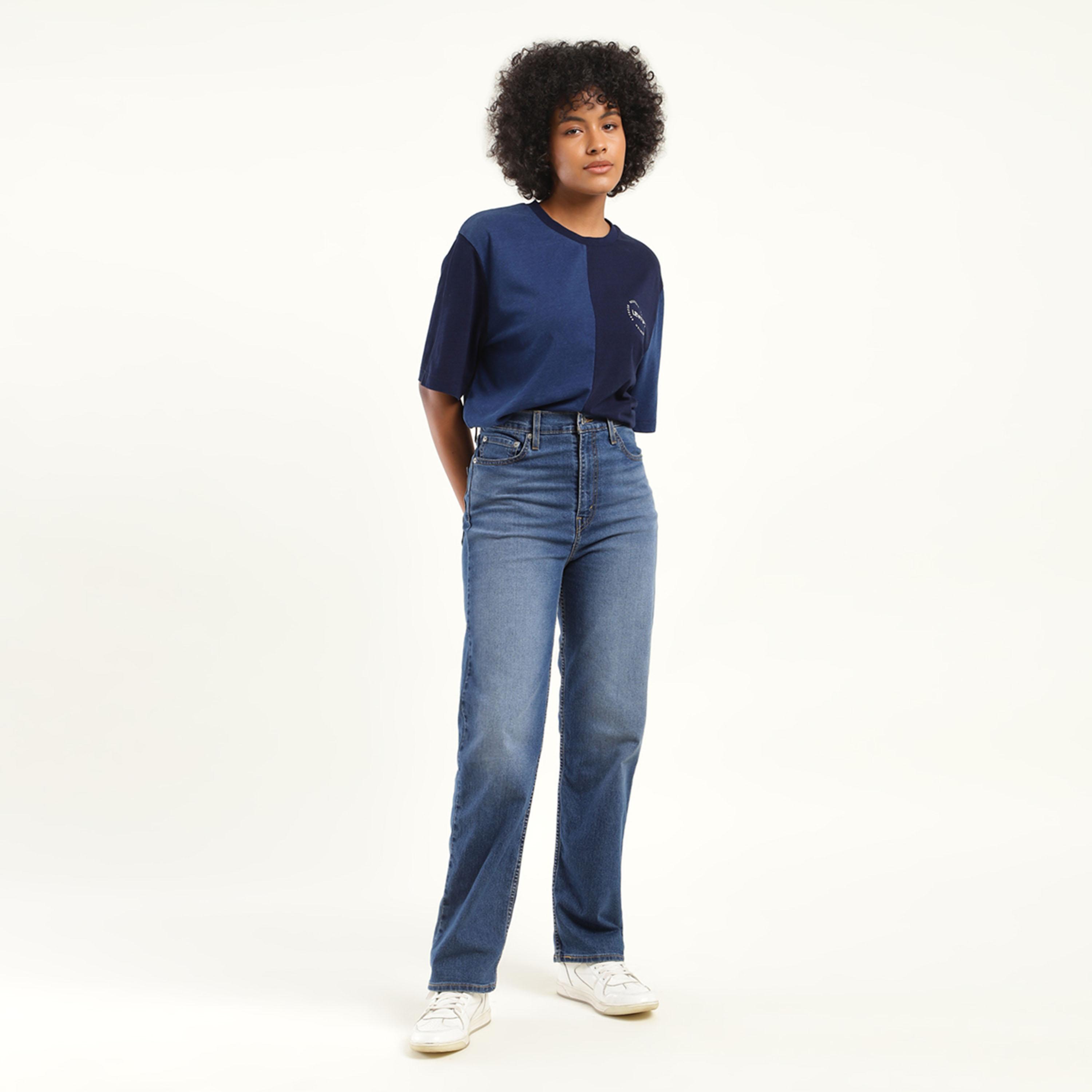 ليفايز- بنطلون جينز نسائي بخصر مرتفع وقصة ضيقة مستقيمة-women-clothing-bottoms-jeans-image-1