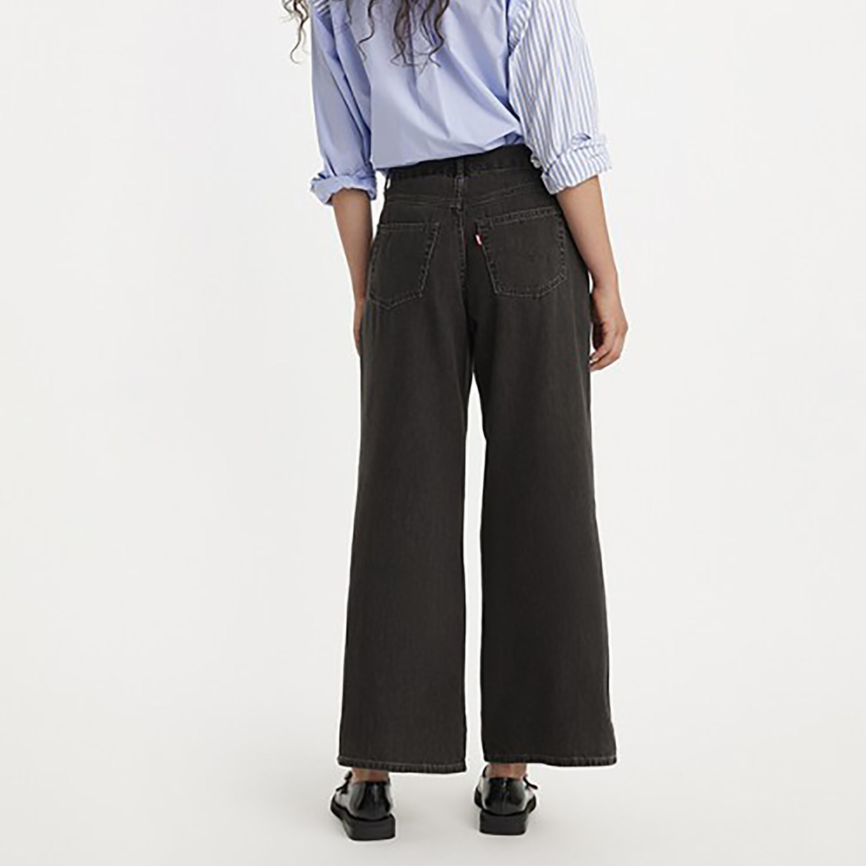 جينز باجي من ليفايز بلون اسود ذو باجي فيت ميد رايز بطيات-women-clothing-bottoms-jeans-image-2