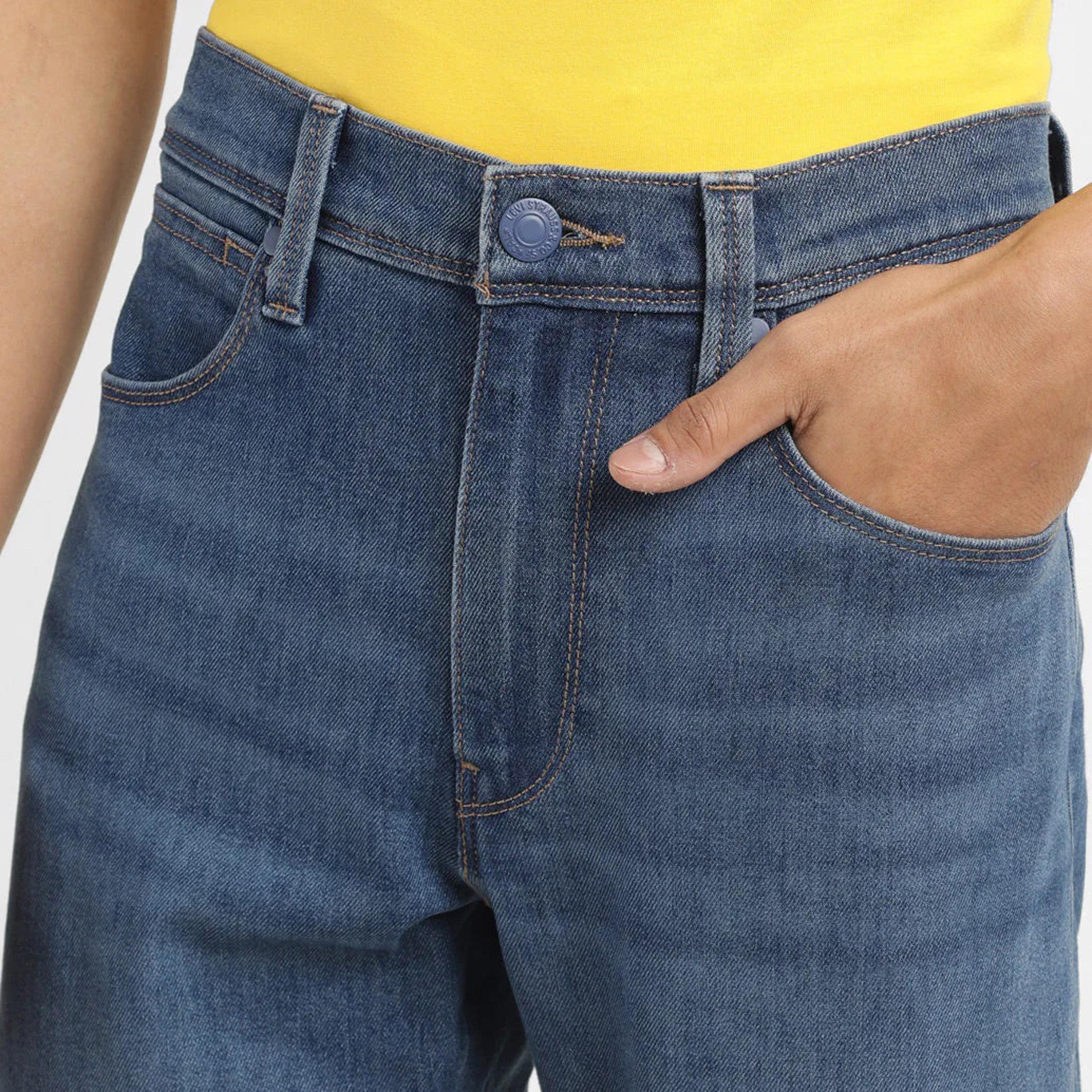 ليفايز- بنطال جينز 512 للرجال نحيف خصر متوسط الارتفاع لون ازرق-men-clothing-bottoms-jeans-image-6