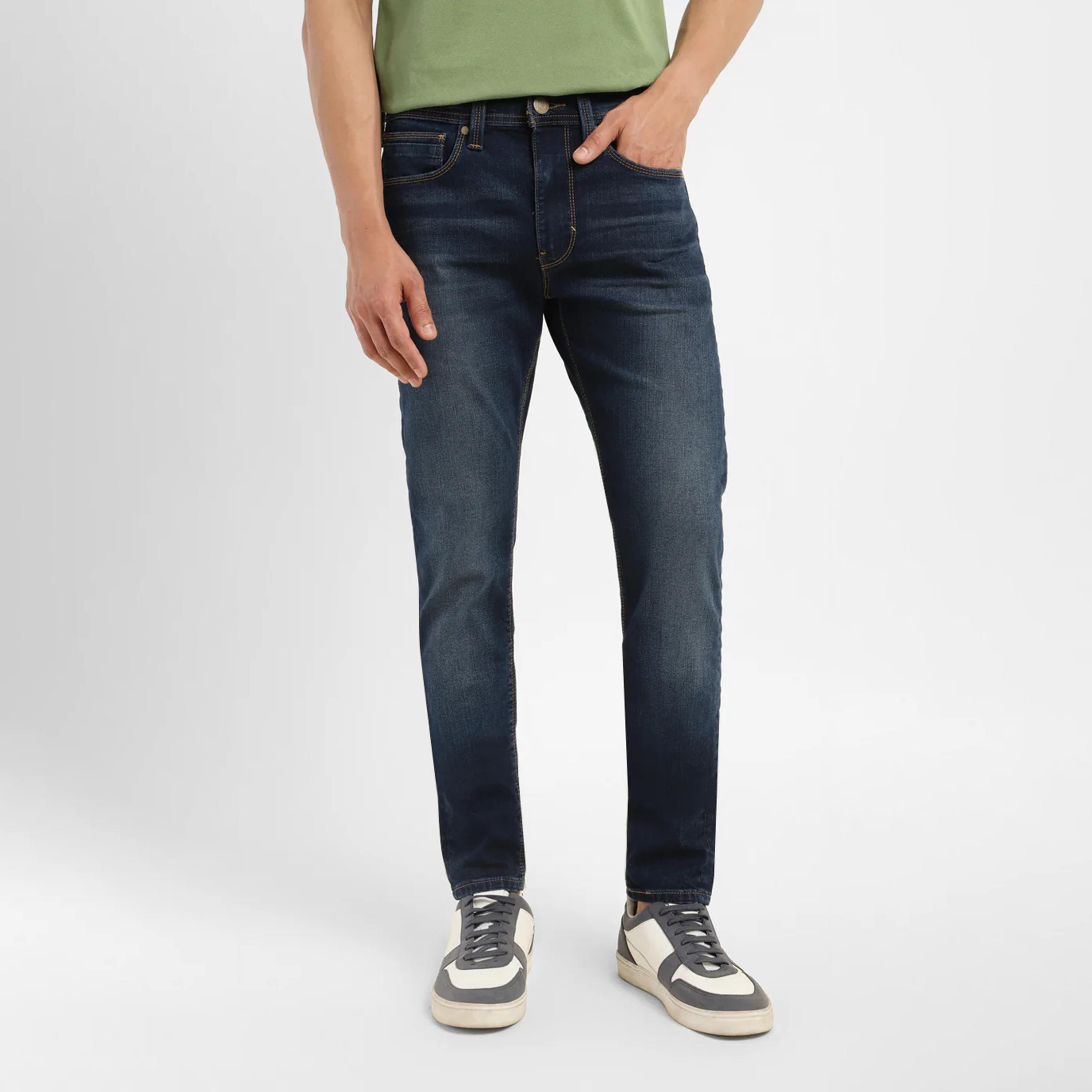 ليفايز- بنطال جينز للرجال سكيني خصر متوسط الارتفاع لون ازرق-men-clothing-bottoms-jeans-image-1