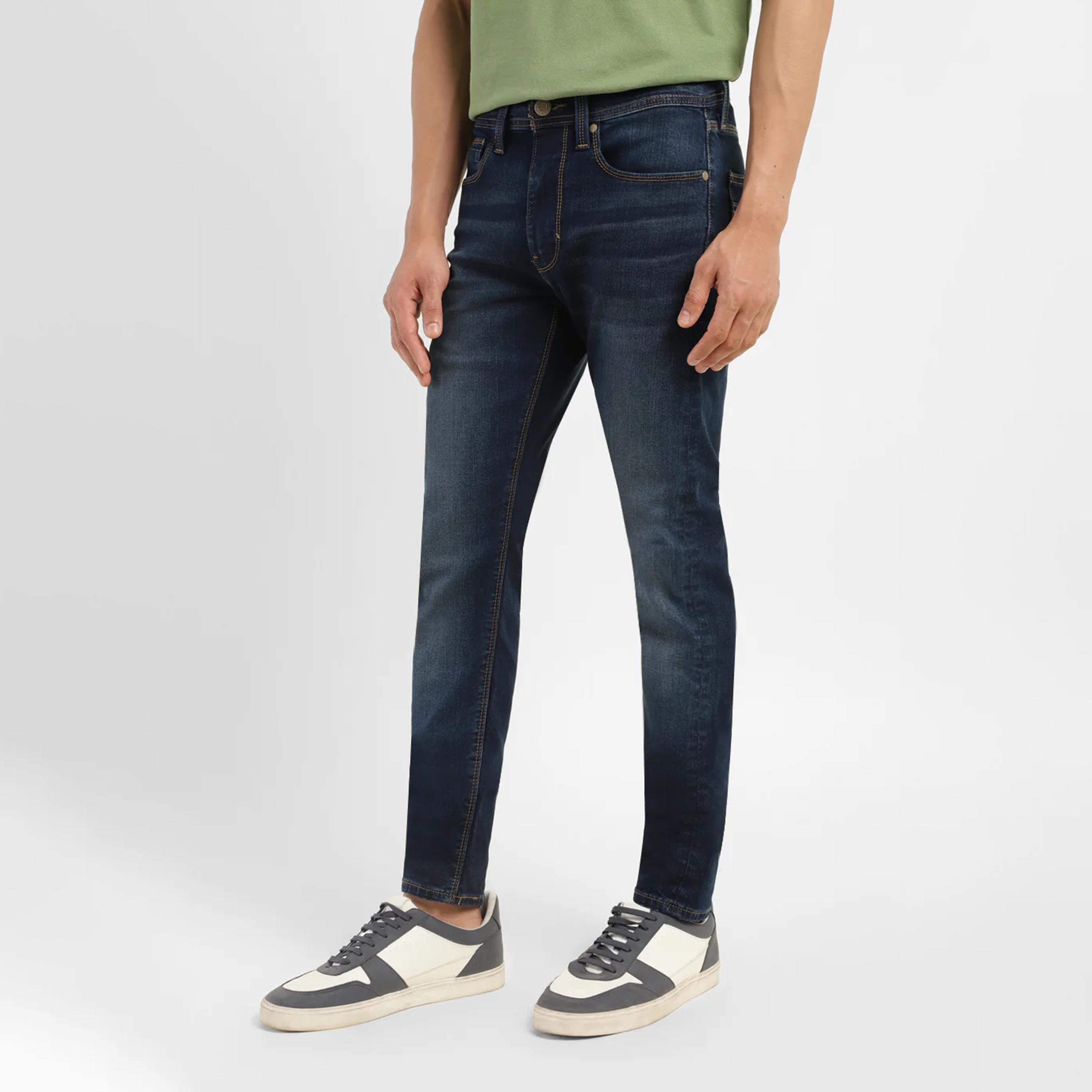ليفايز- بنطال جينز للرجال سكيني خصر متوسط الارتفاع لون ازرق-men-clothing-bottoms-jeans-image-4