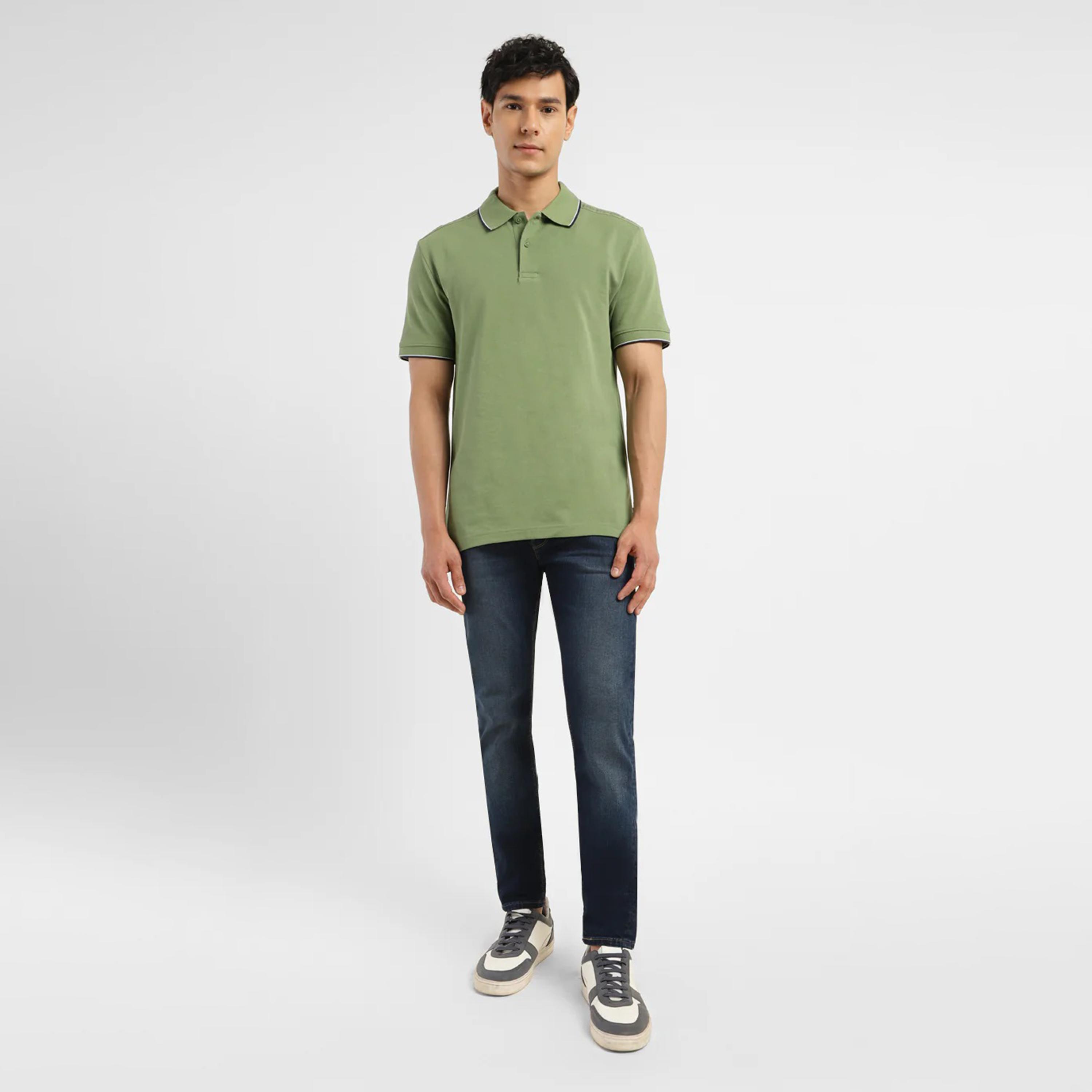 ليفايز- بنطال جينز للرجال سكيني خصر متوسط الارتفاع لون ازرق-men-clothing-bottoms-jeans-image-7