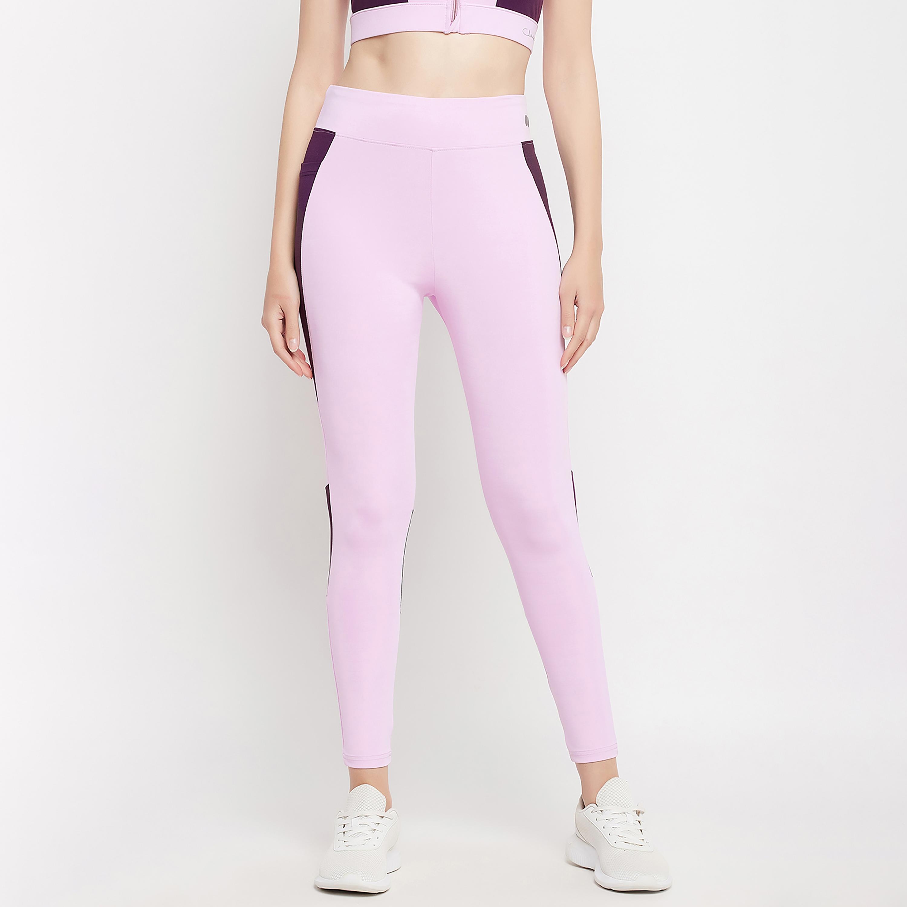 لباس ضيق ذو كلر بلوكد عالي الخصر من كلوفيا-women-clothing-sportswearandactivewear-bottoms-image-2