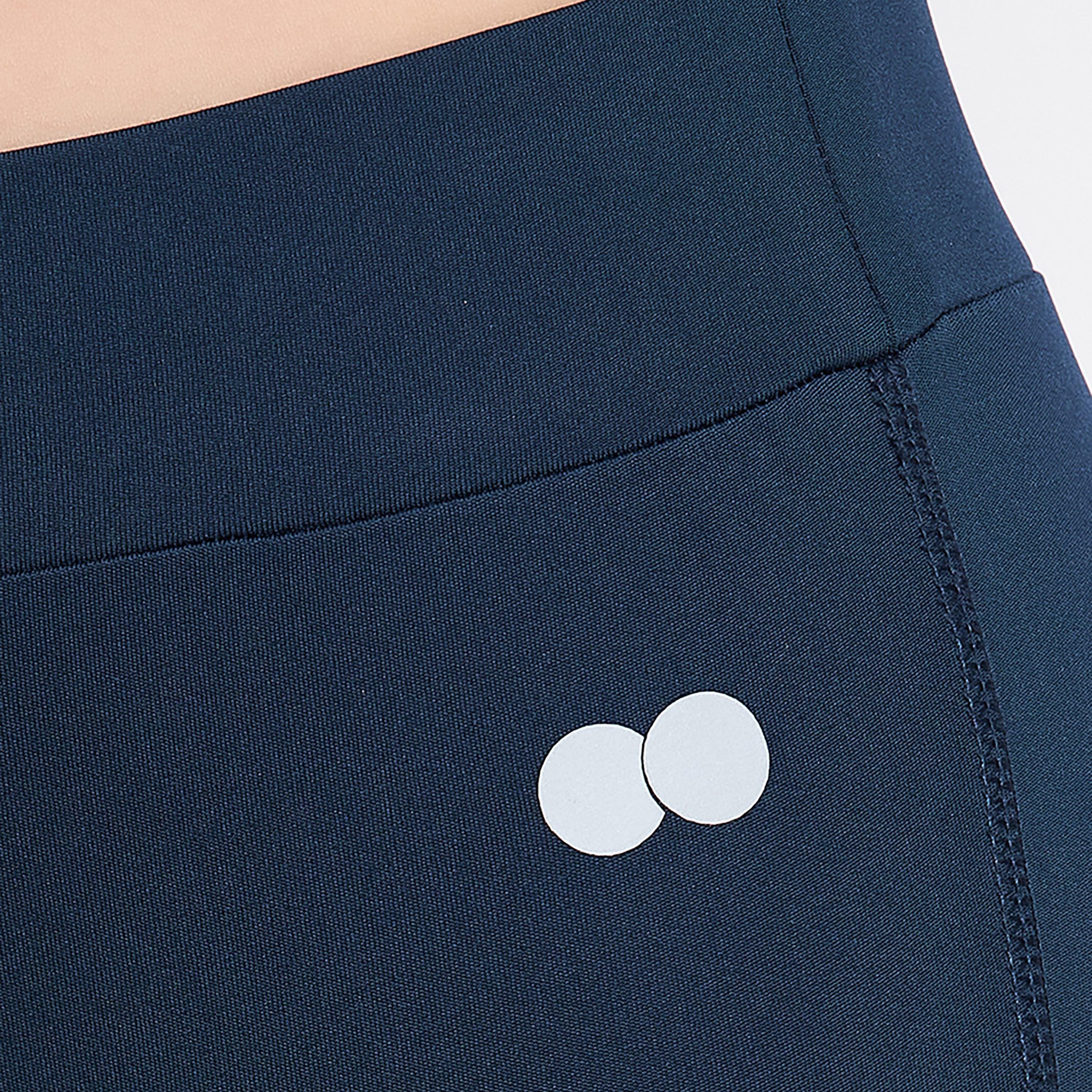 Clovia Women's Active Ankle Length Tights in Teal Blue-women-clothing-bottoms-leggings-image-6