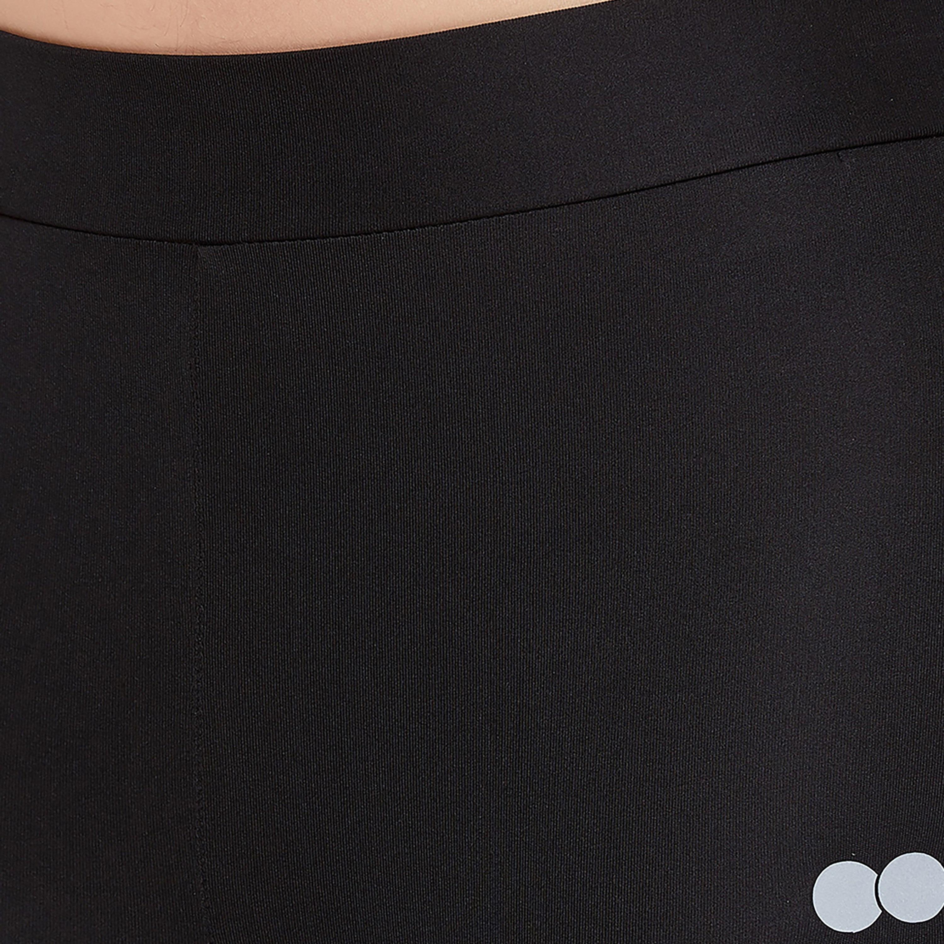 سروال رياضي ضيق بقصة مريحة بطول الكاحل - أسود من كلوفيا-women-clothing-bottoms-leggings-image-6