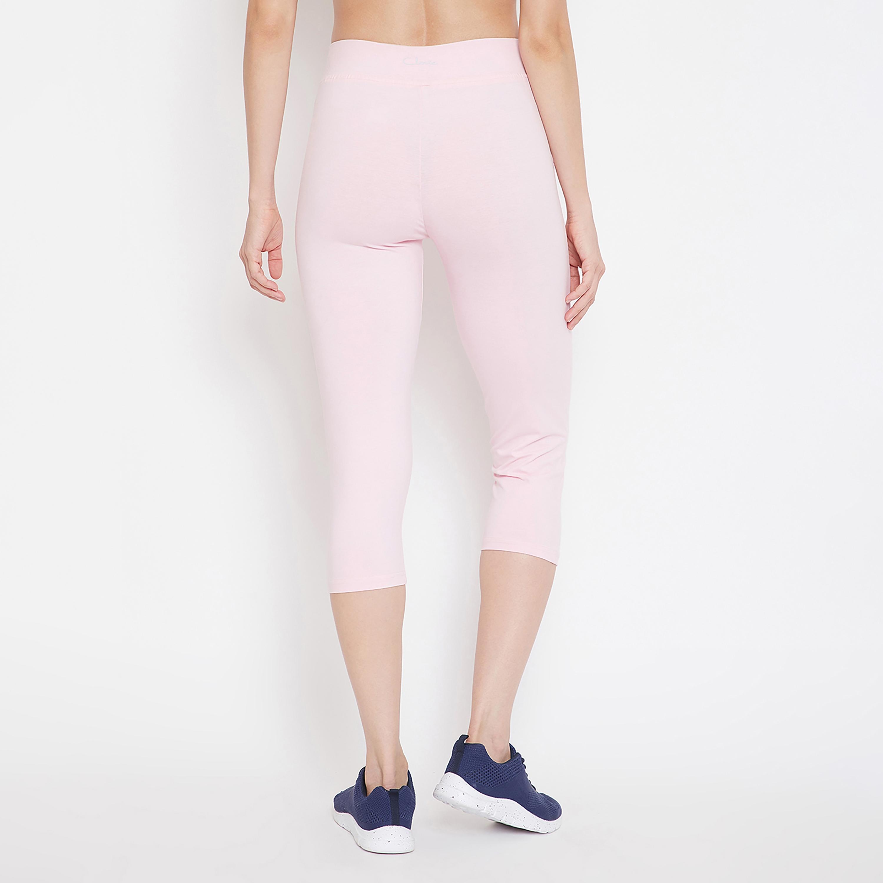Clovia Solid Mid Waist Drawstring Capri-women-clothing-sportswearandactivewear-bottoms-image-5