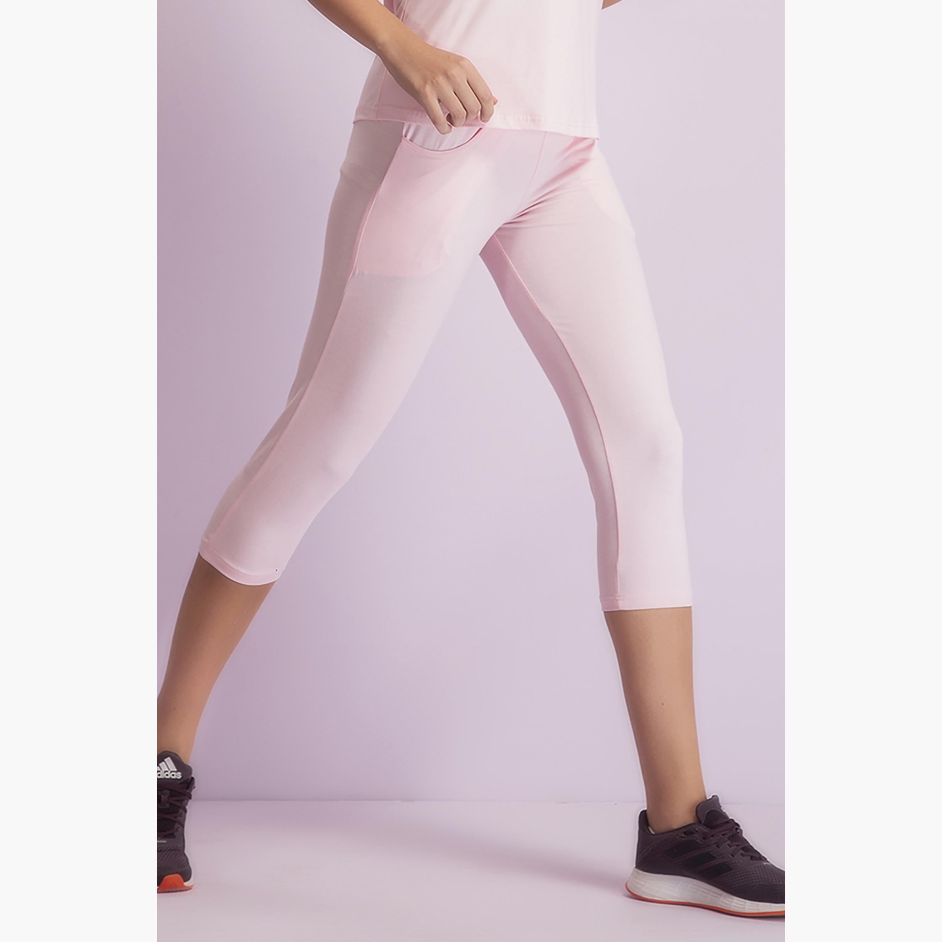 Clovia Solid Mid Waist Drawstring Capri-women-clothing-sportswearandactivewear-bottoms-image-1