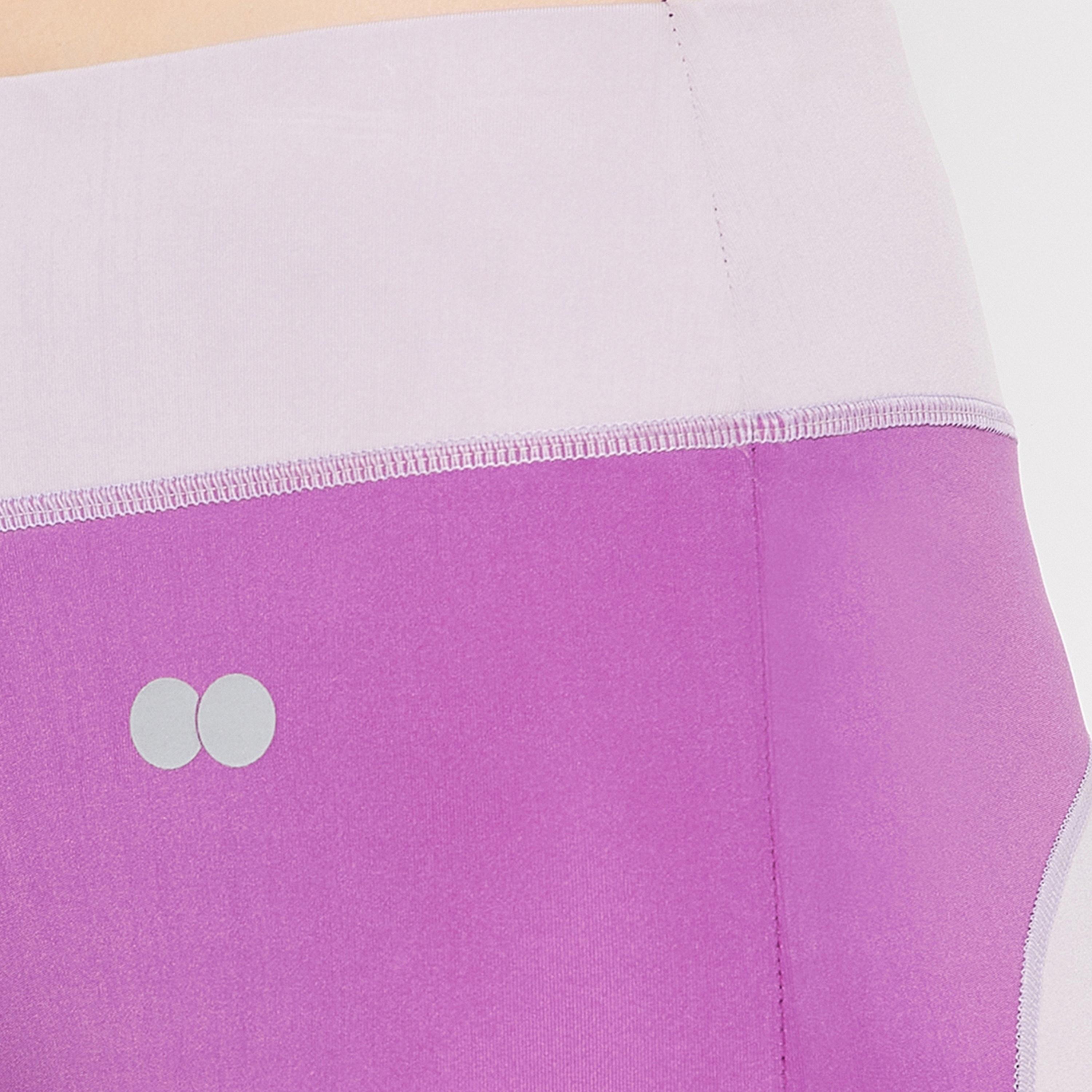 Clovia High Rise Colourblocked Women's Active Tights in Purple-women-clothing-sportswearandactivewear-bottoms-image-6