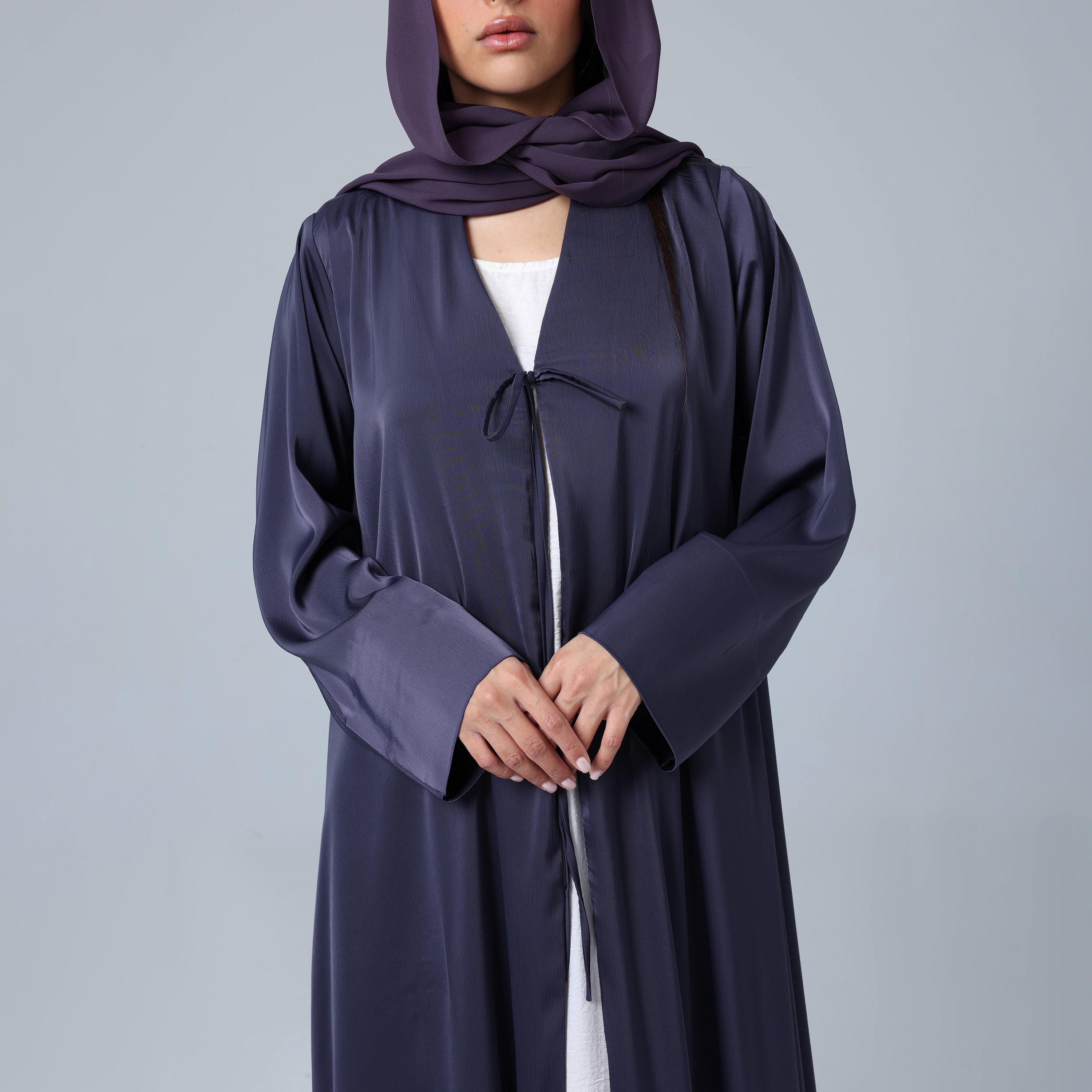 IKKXA Purple Women's Abaya with Hijab-women-arabicclothing-abayas-image-2