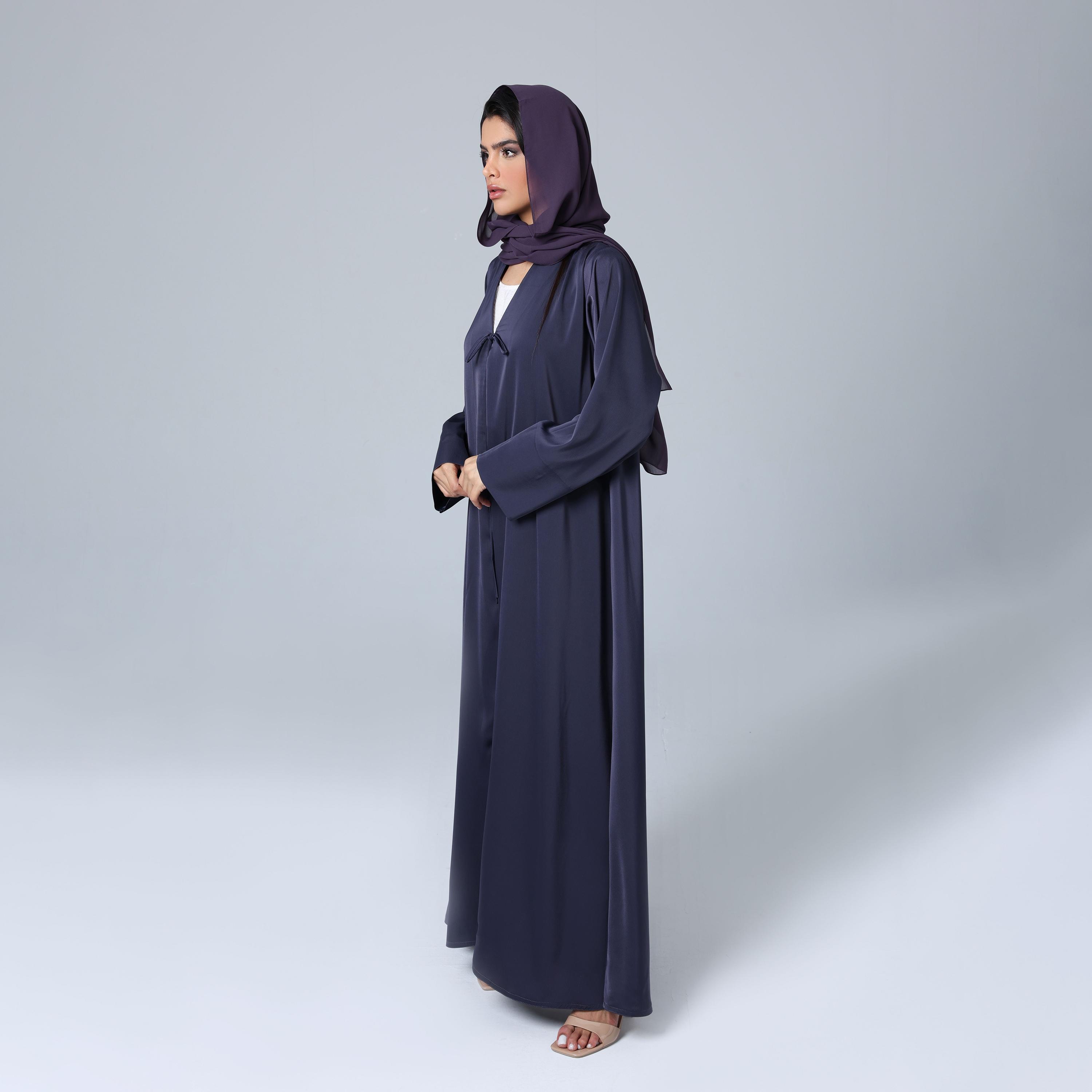 IKKXA Purple Women's Abaya with Hijab-women-arabicclothing-abayas-image-3