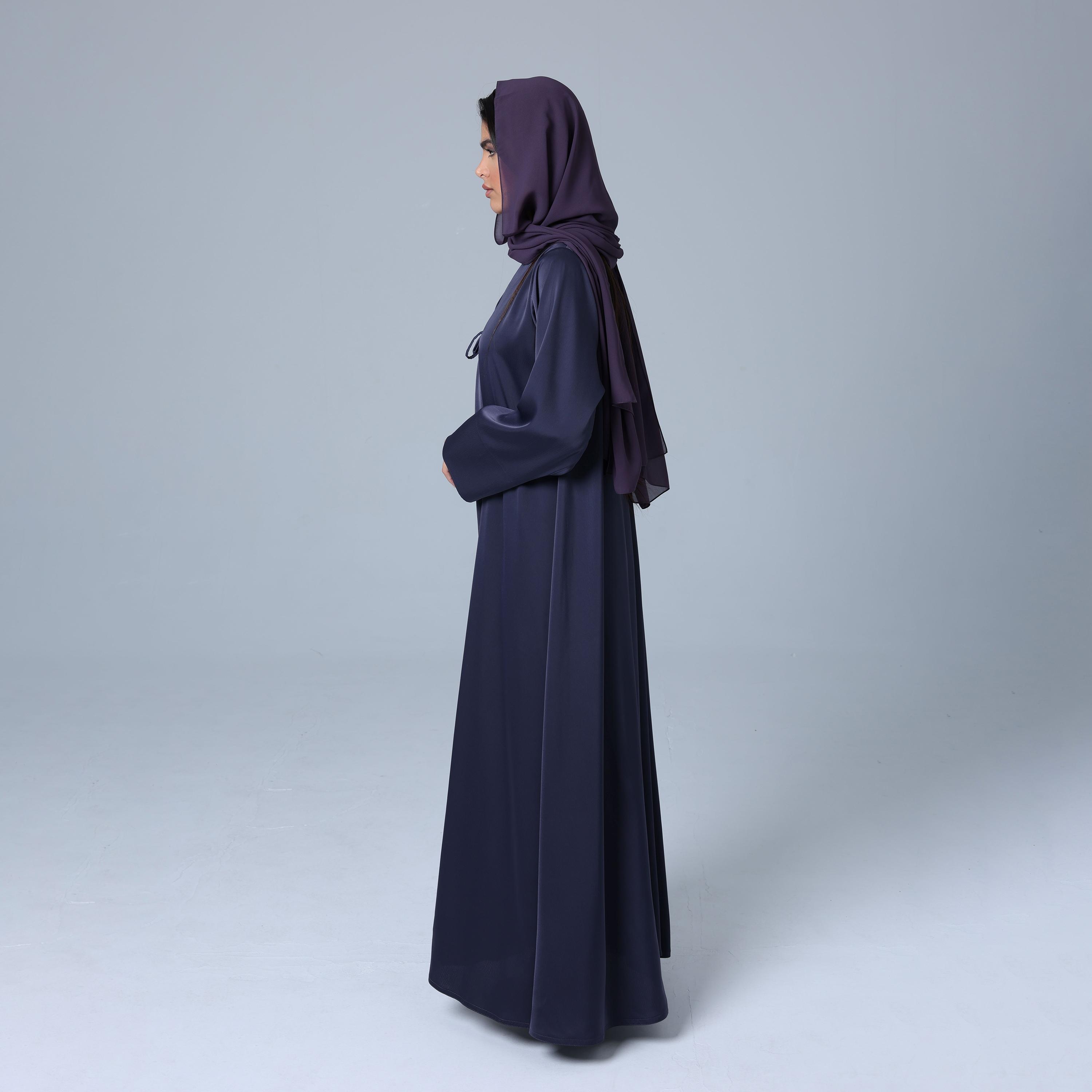 IKKXA Purple Women's Abaya with Hijab-women-arabicclothing-abayas-image-4