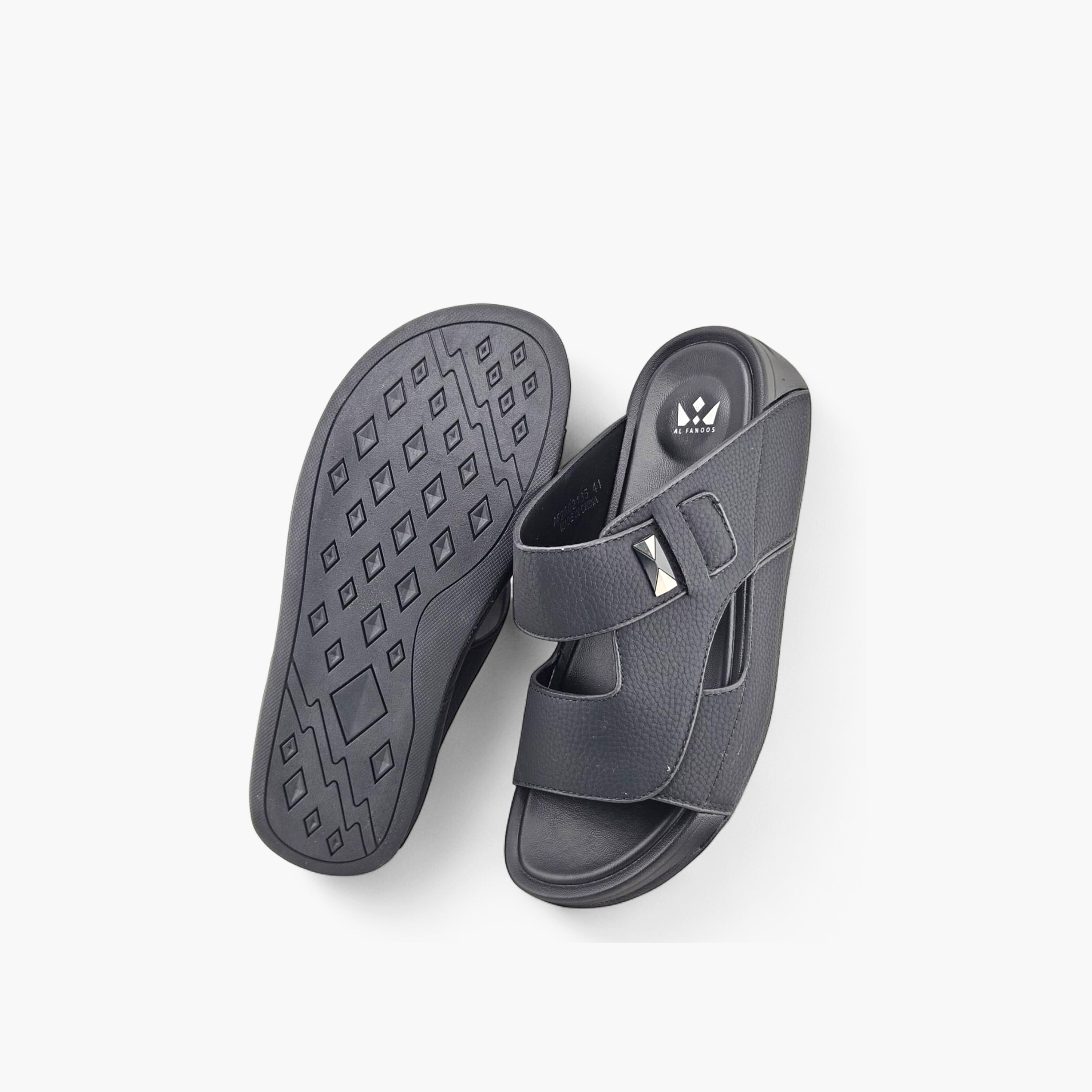 Al Fanoos Men's Slip-On Plush Comfort Arabic Sandals  | AF2602135-men-shoes-sandals-image-4