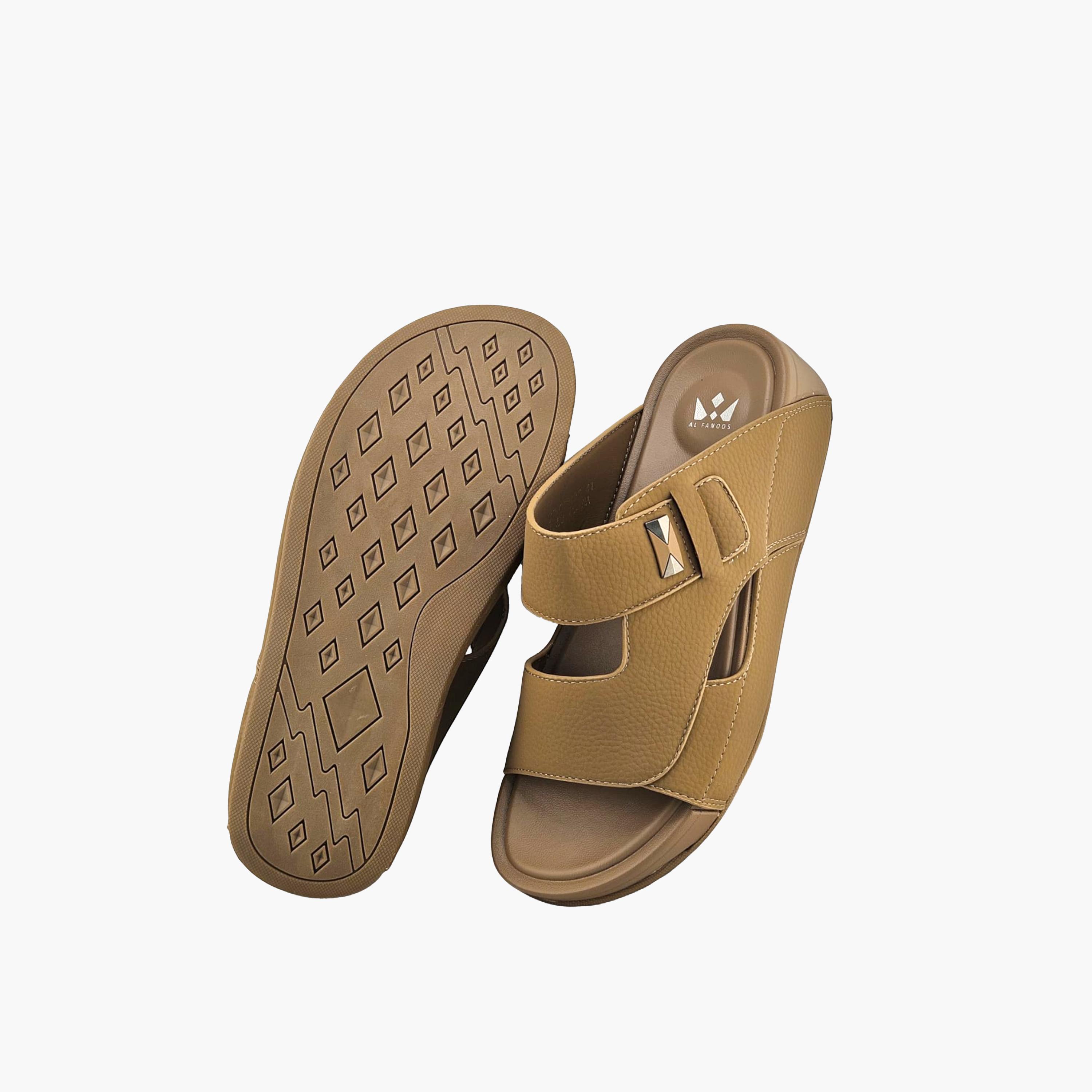 Al Fanoos Men's Slip-On Plush Comfort Arabic Sandals  | AF2602135-men-shoes-sandals-image-4