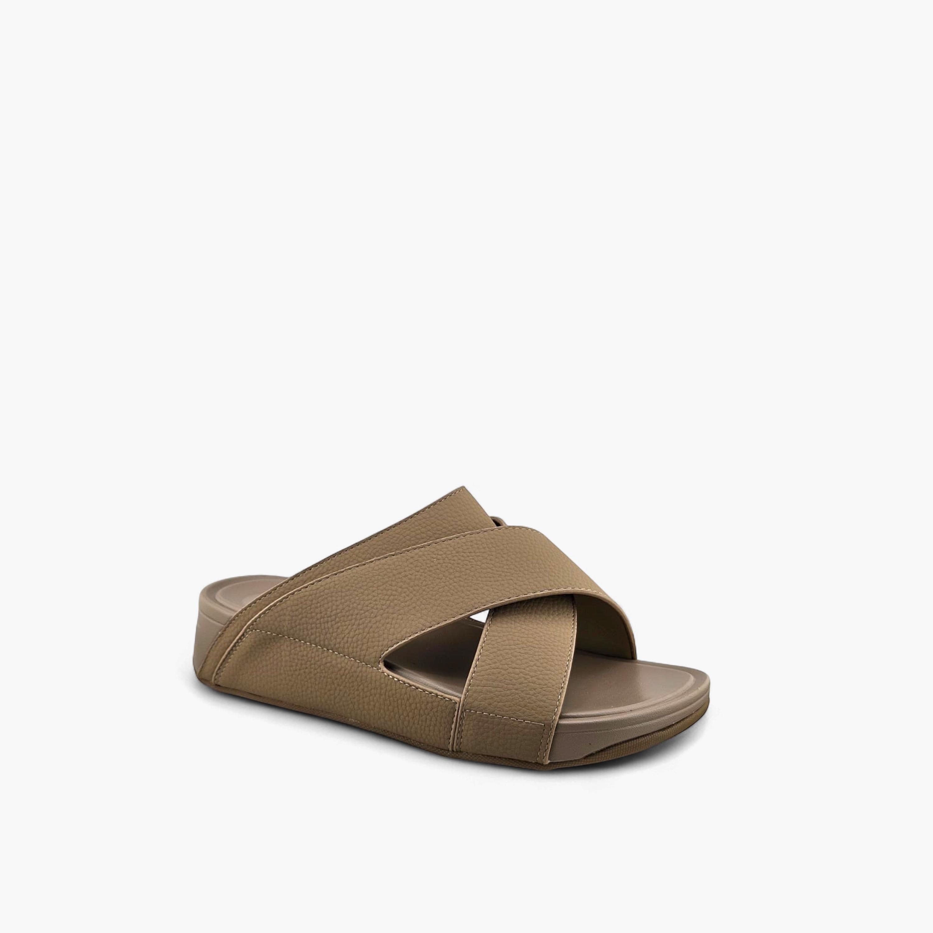 Al Fanoos Men's Slip-On Plush Comfort Arabic Sandals  | AF2602137-men-shoes-sandals-image-1