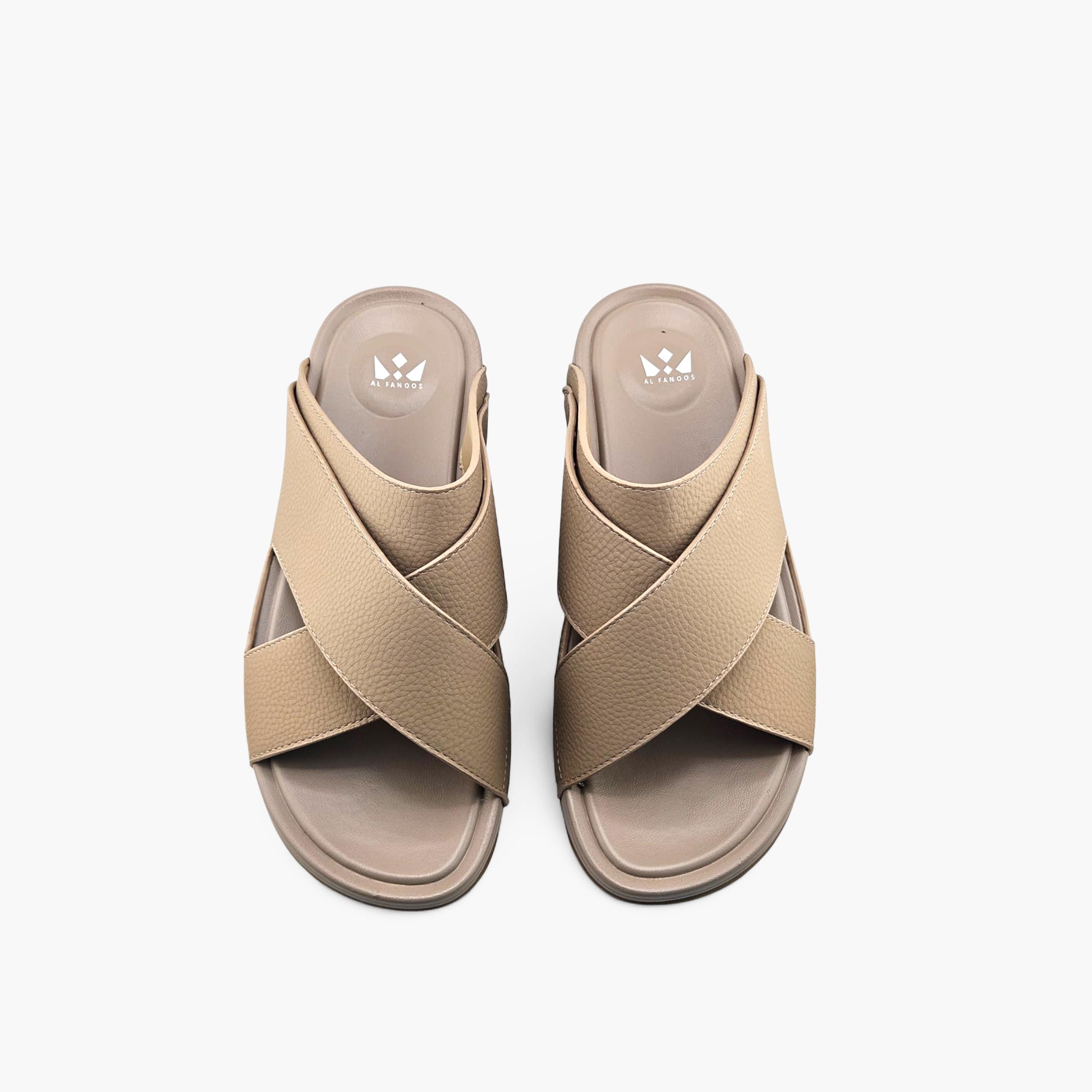 Al Fanoos Men's Slip-On Plush Comfort Arabic Sandals  | AF2602137-men-shoes-sandals-image-2