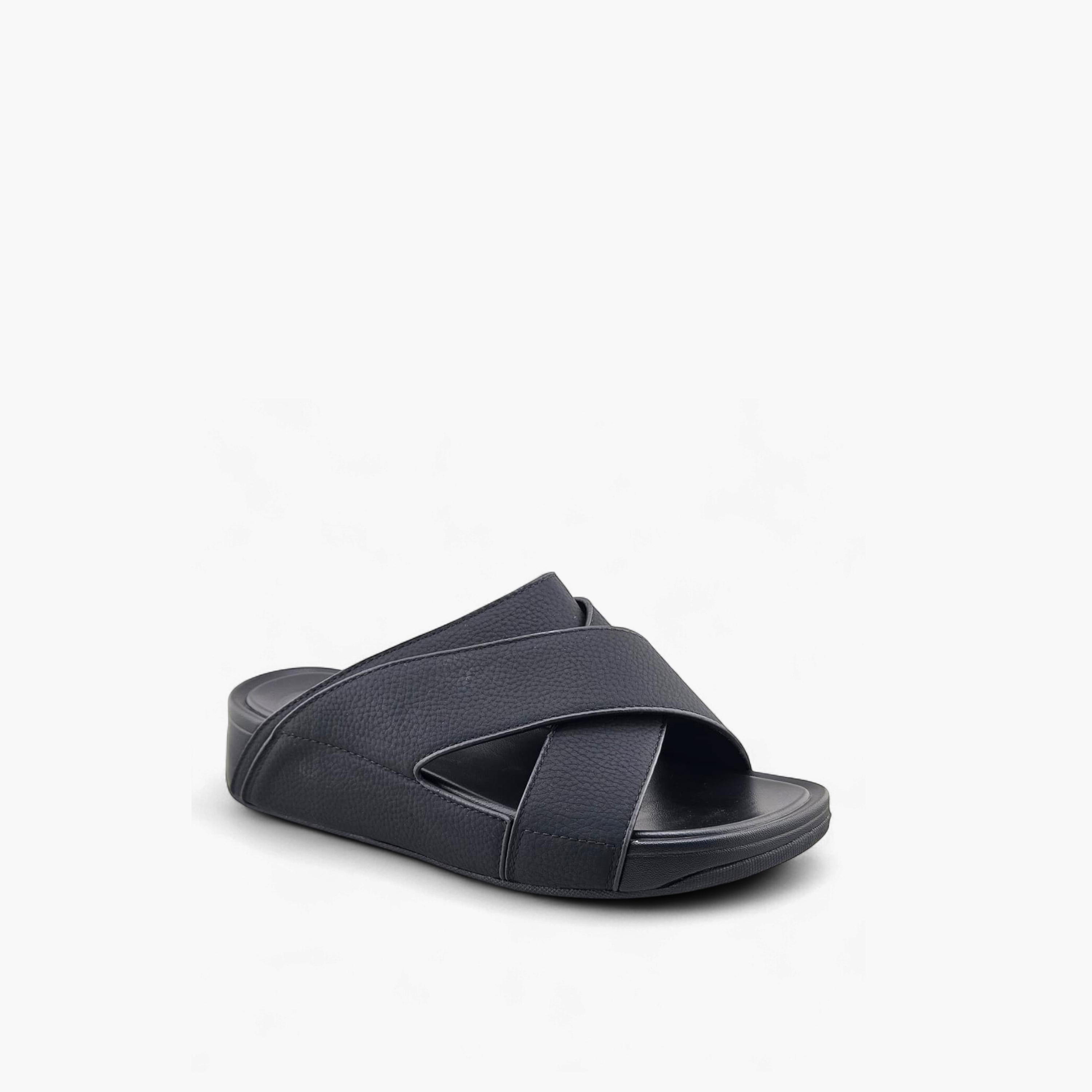 Al Fanoos Men's Slip-On Plush Comfort Arabic Sandals  | AF2602137-men-shoes-sandals-image-1