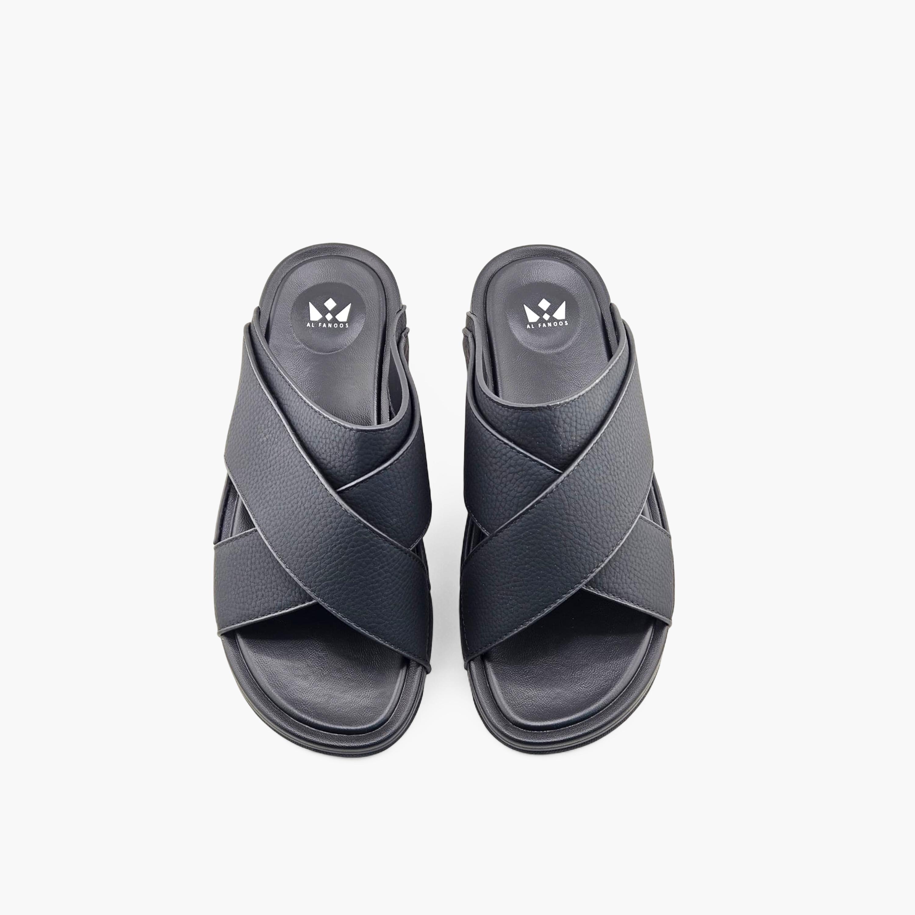 Al Fanoos Men's Slip-On Plush Comfort Arabic Sandals  | AF2602137-men-shoes-sandals-image-2