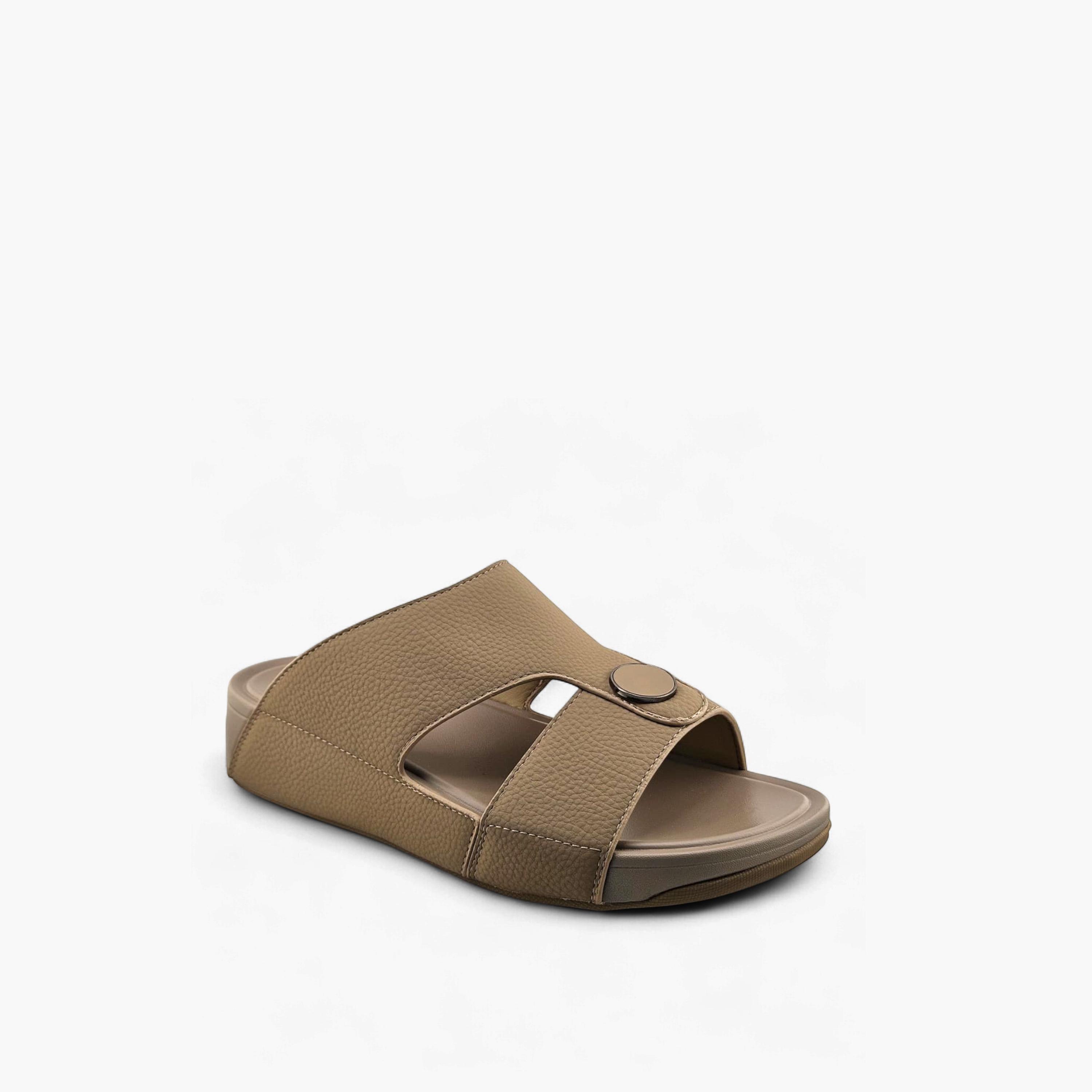 Al Fanoos Men's Slip-On Plush Comfort Arabic Sandals  | AF2602138-men-shoes-sandals-image-1
