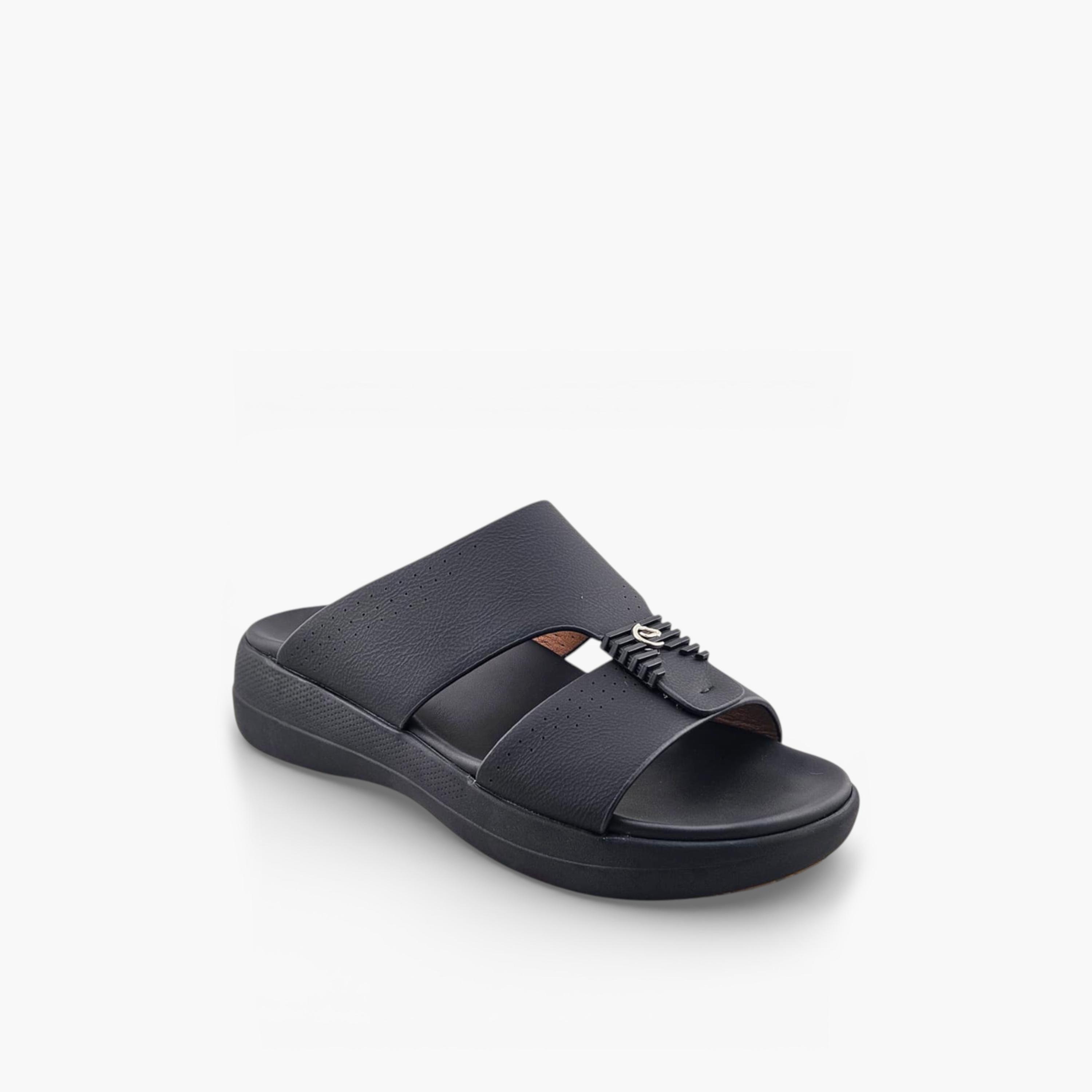 الفانوس - صندل كاسا النور رجالي سهل الارتداء تصميم عربي | AFB26001-men-shoes-sandals-image-1