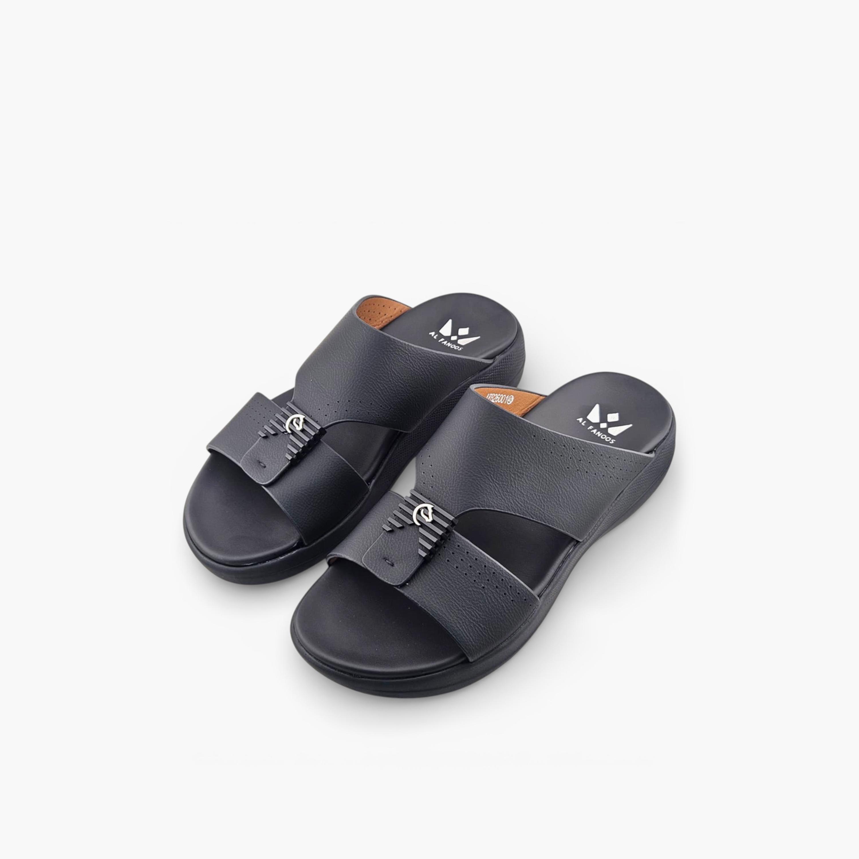 الفانوس - صندل كاسا النور رجالي سهل الارتداء تصميم عربي | AFB26001-men-shoes-sandals-image-3