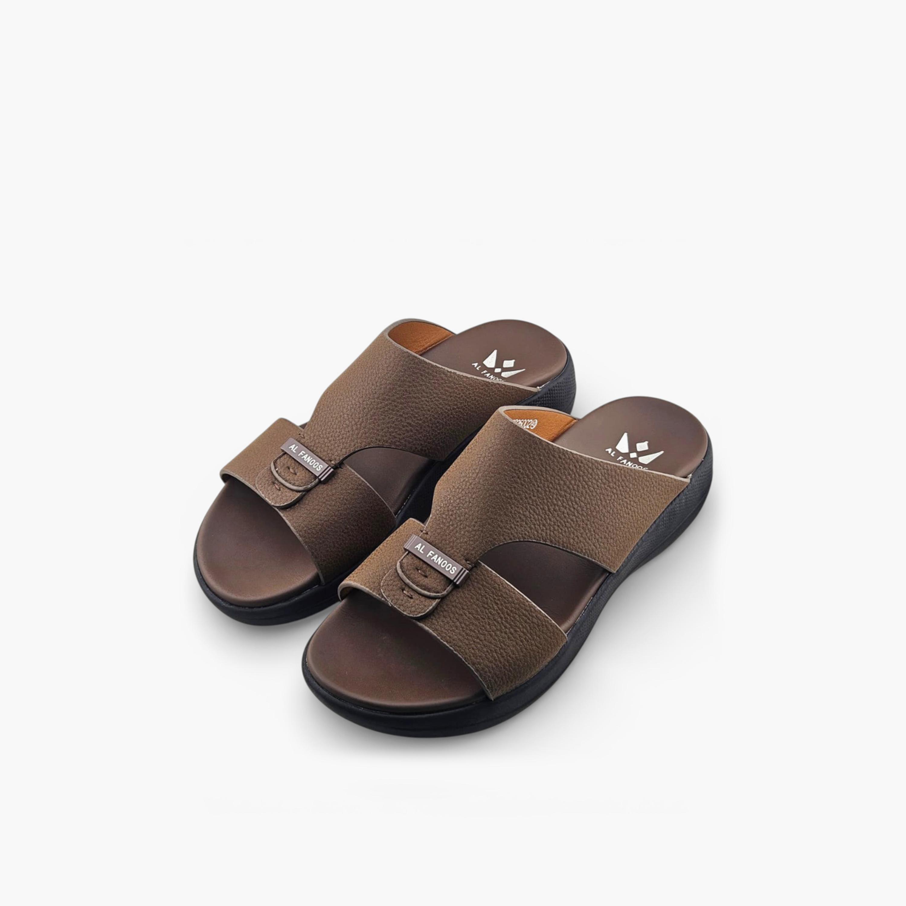 الفانوس - صندل كاسا النور رجالي سهل الارتداء تصميم عربي | AFB26002-men-shoes-sandals-image-3