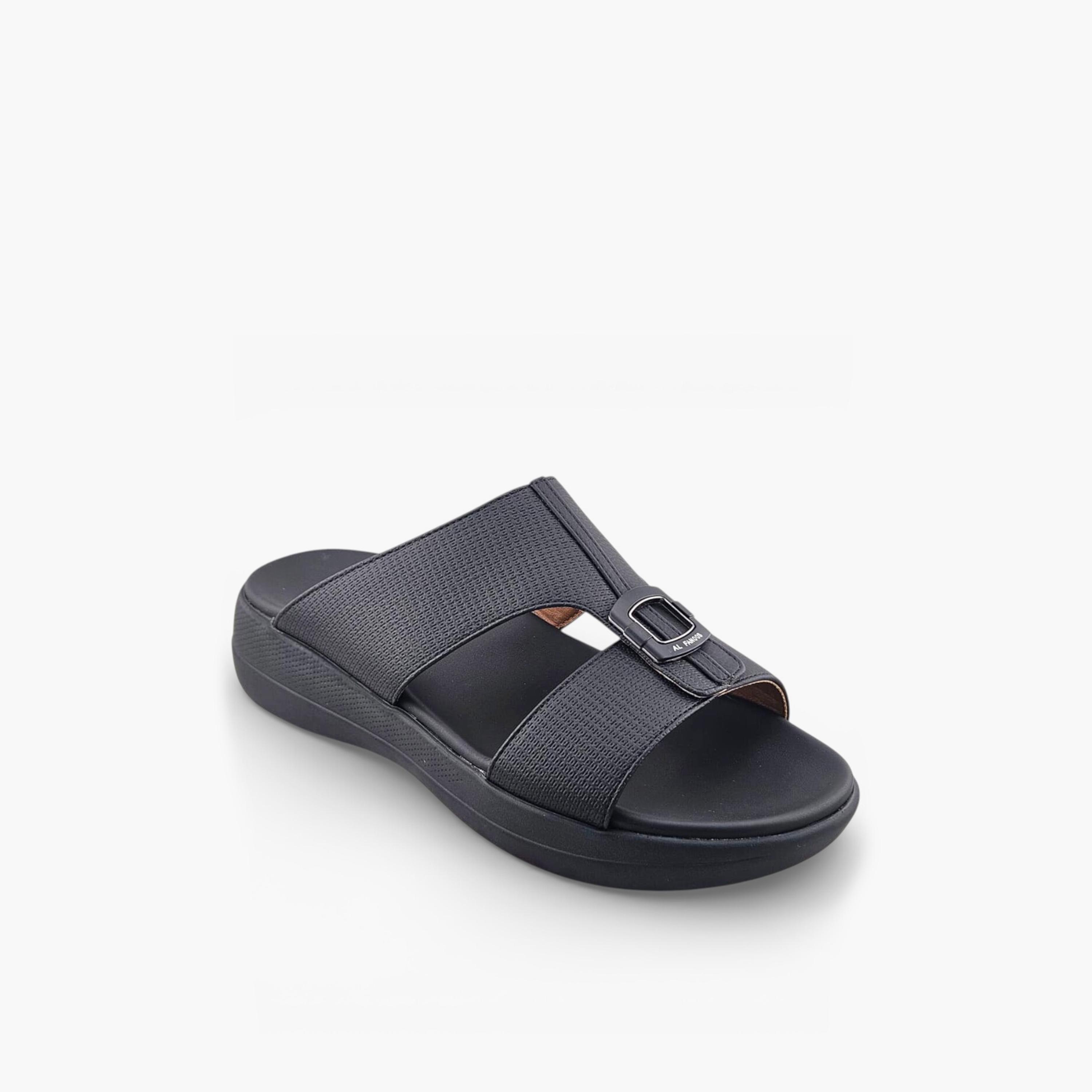 الفانوس - صندل كاسا النور رجالي سهل الارتداء تصميم عربي | AFB26003-men-shoes-sandals-image-1