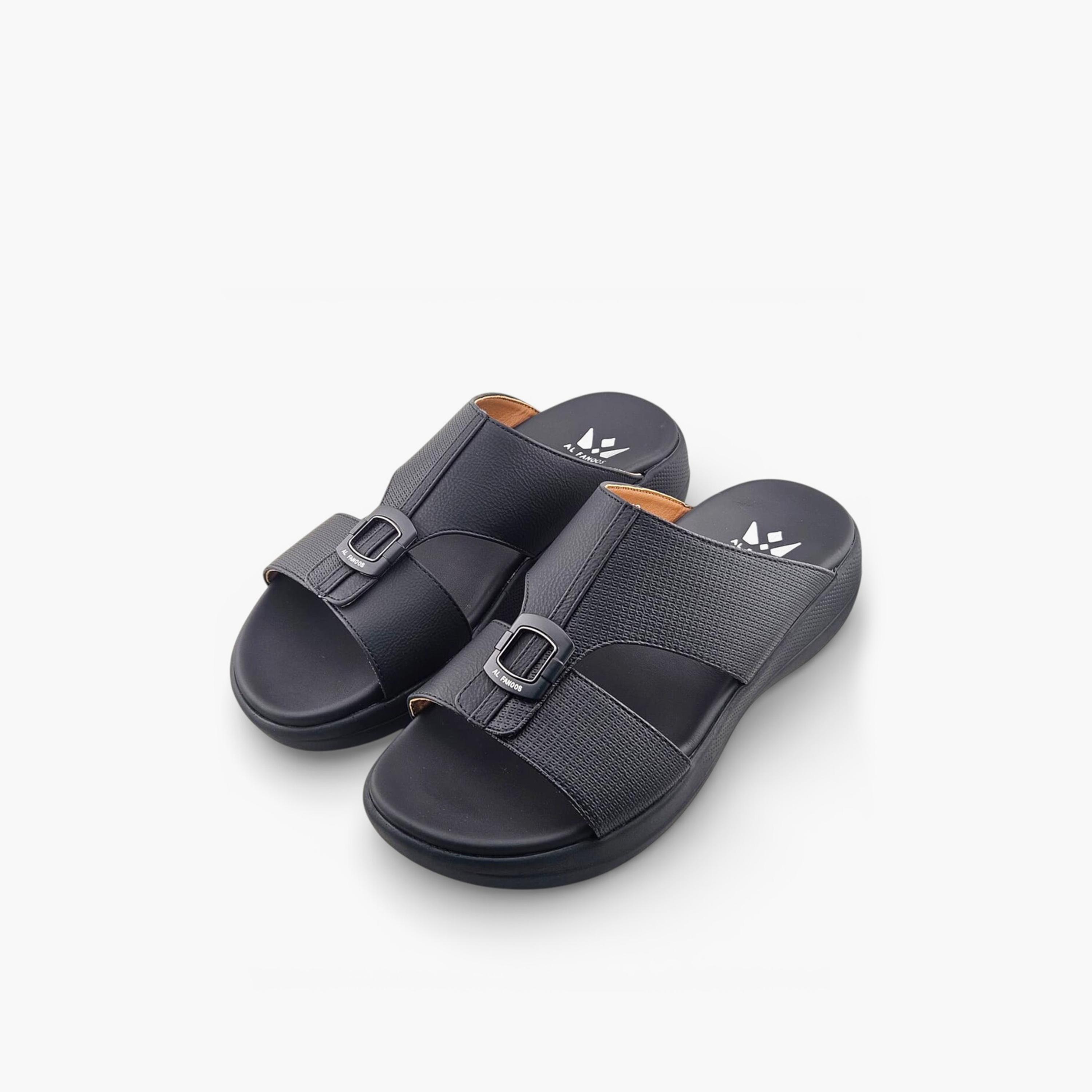 الفانوس - صندل كاسا النور رجالي سهل الارتداء تصميم عربي | AFB26003-men-shoes-sandals-image-3