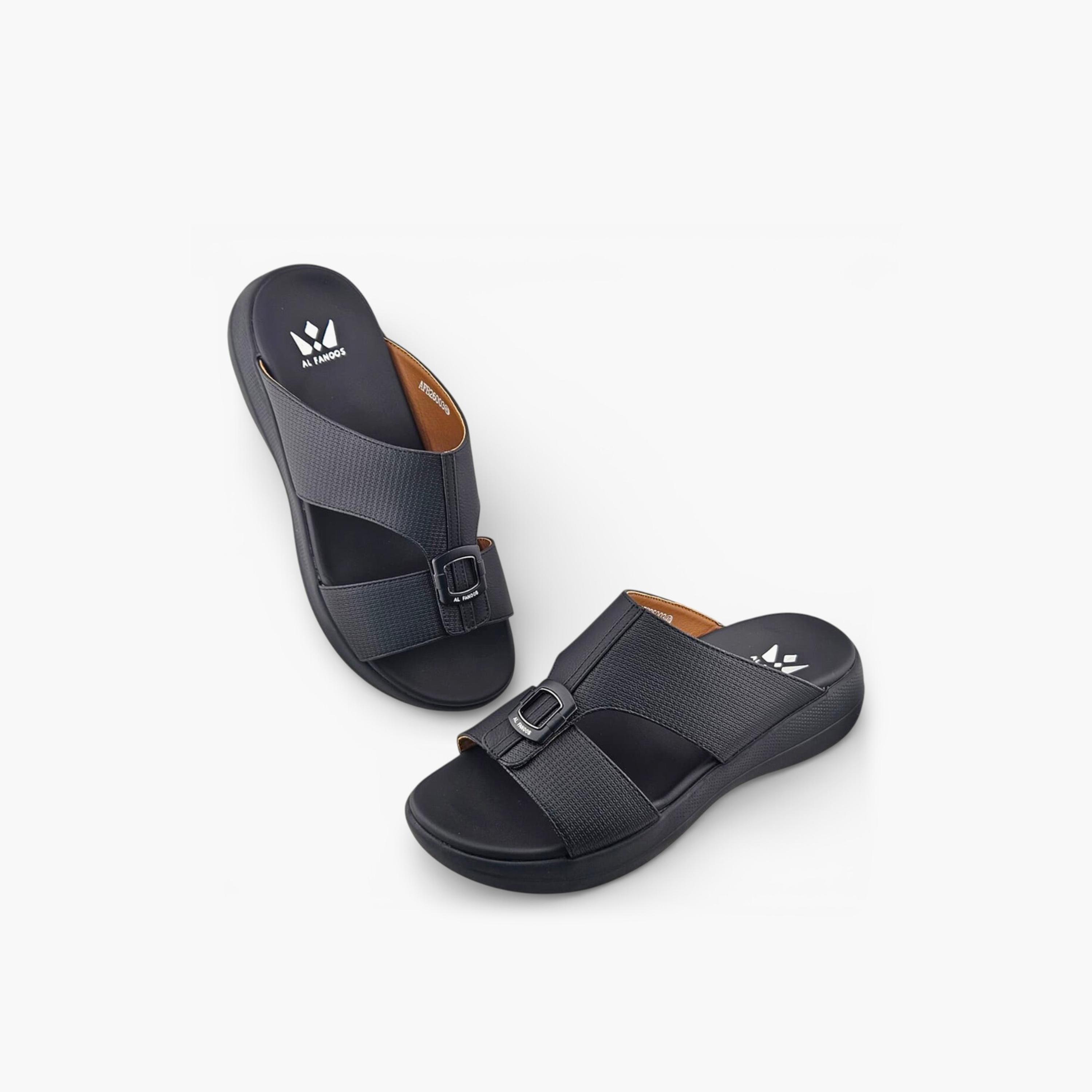 الفانوس - صندل كاسا النور رجالي سهل الارتداء تصميم عربي | AFB26003-men-shoes-sandals-image-4