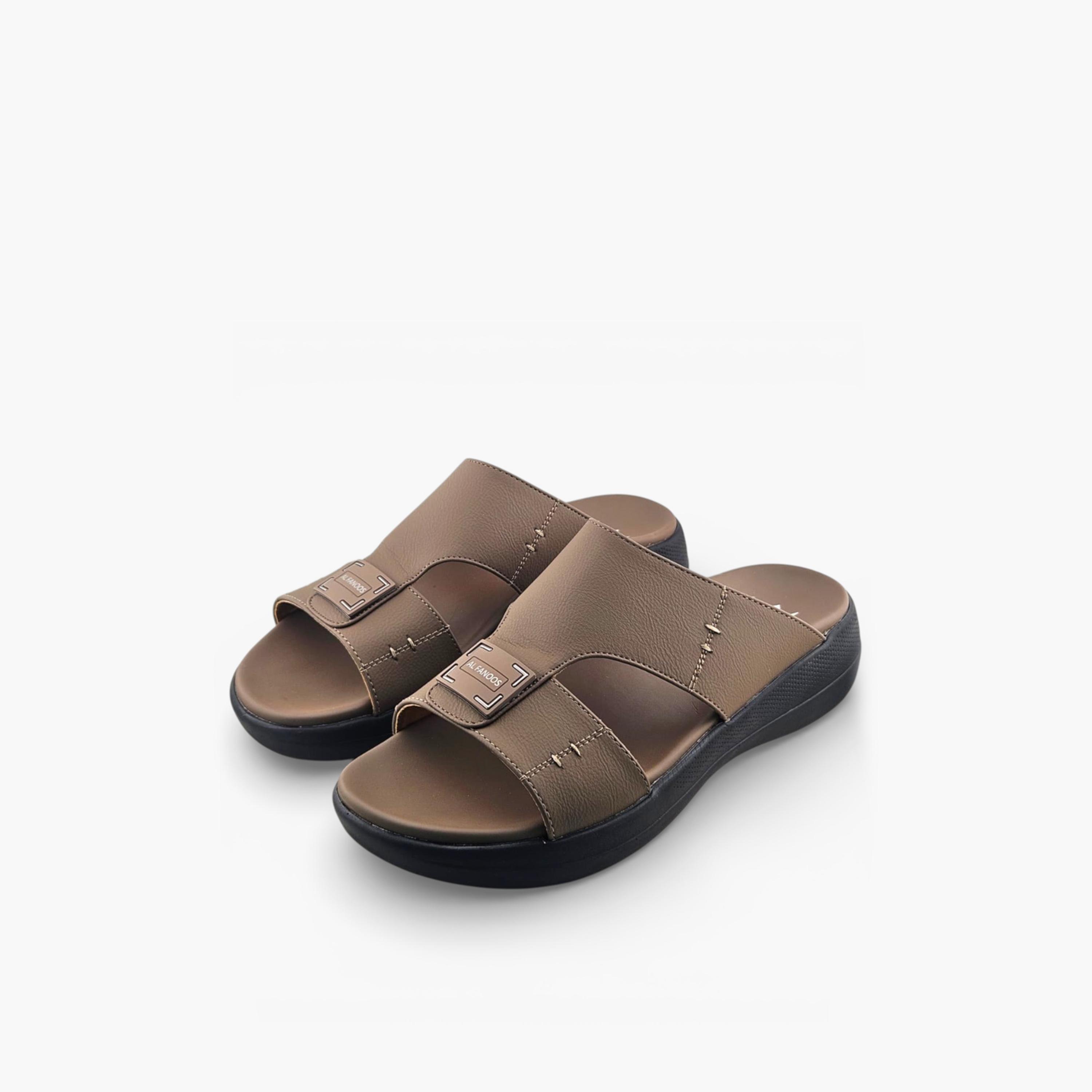 الفانوس - صندل كاسا النور رجالي سهل الارتداء تصميم عربي | AFB26005-men-shoes-sandals-image-3