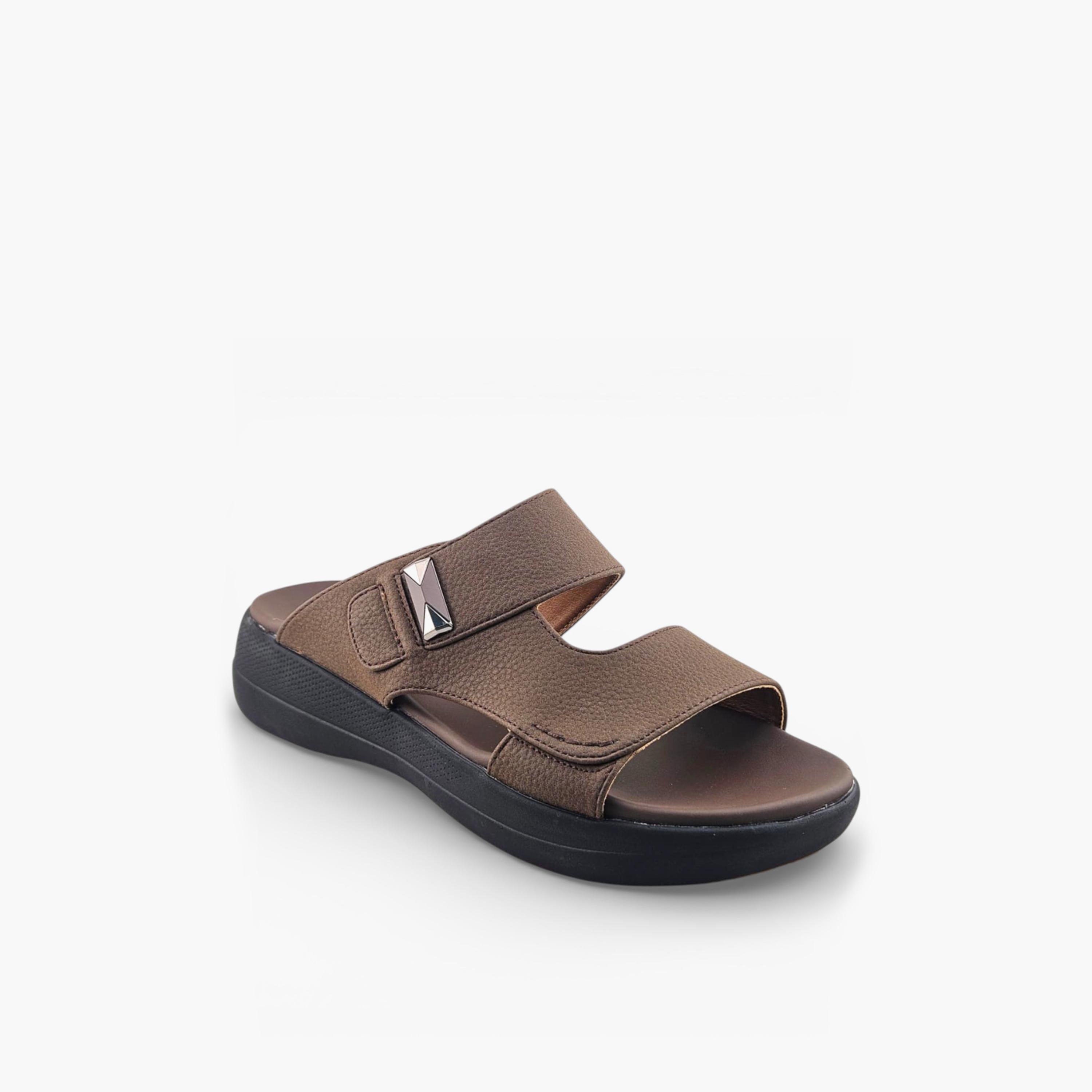 Al Fanoos Men's Slip-On Casa Al Noor Arabic Sandals | AFB26007-men-shoes-sandals-image-1