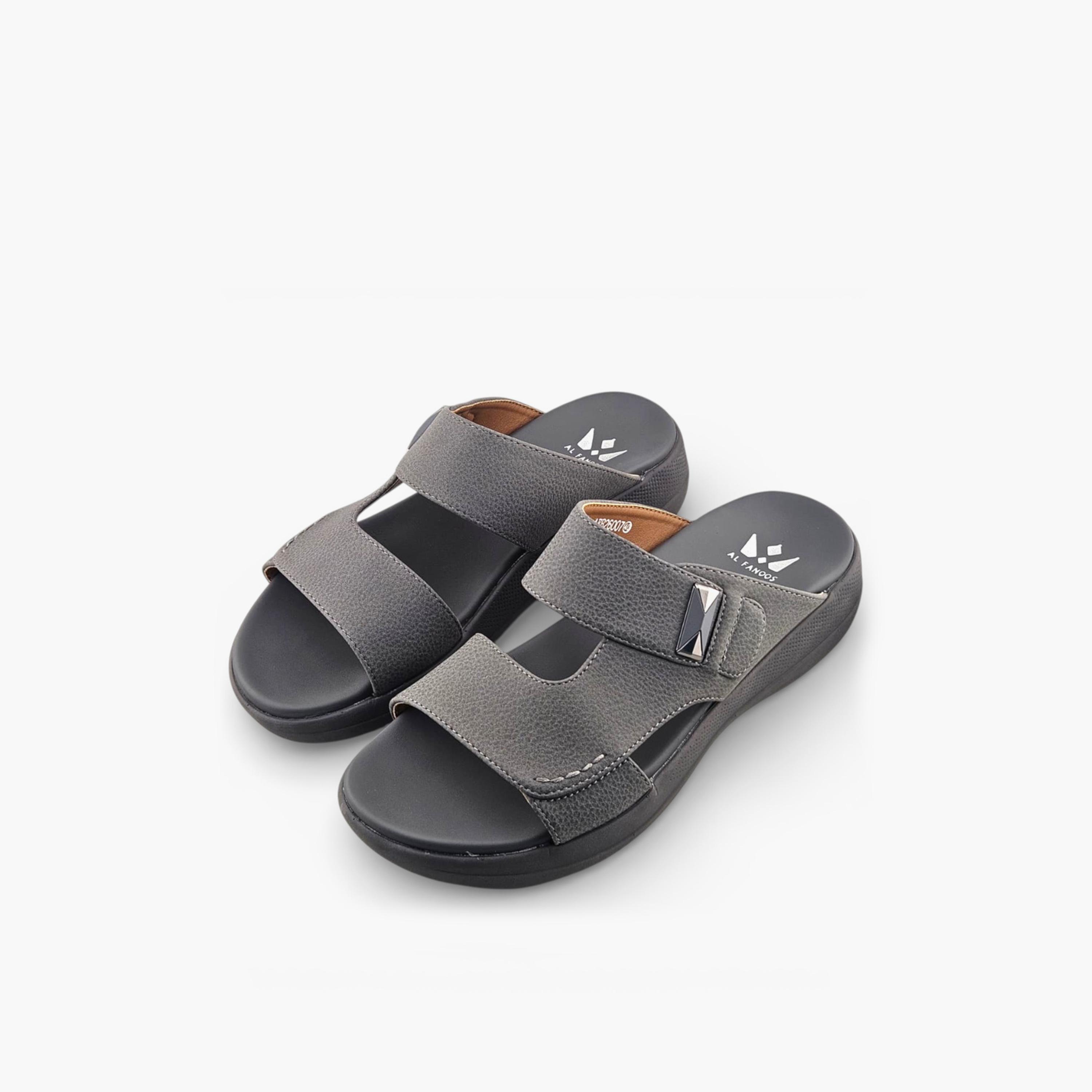الفانوس - صندل كاسا النور رجالي سهل الارتداء تصميم عربي | AFB26007-men-shoes-sandals-image-3
