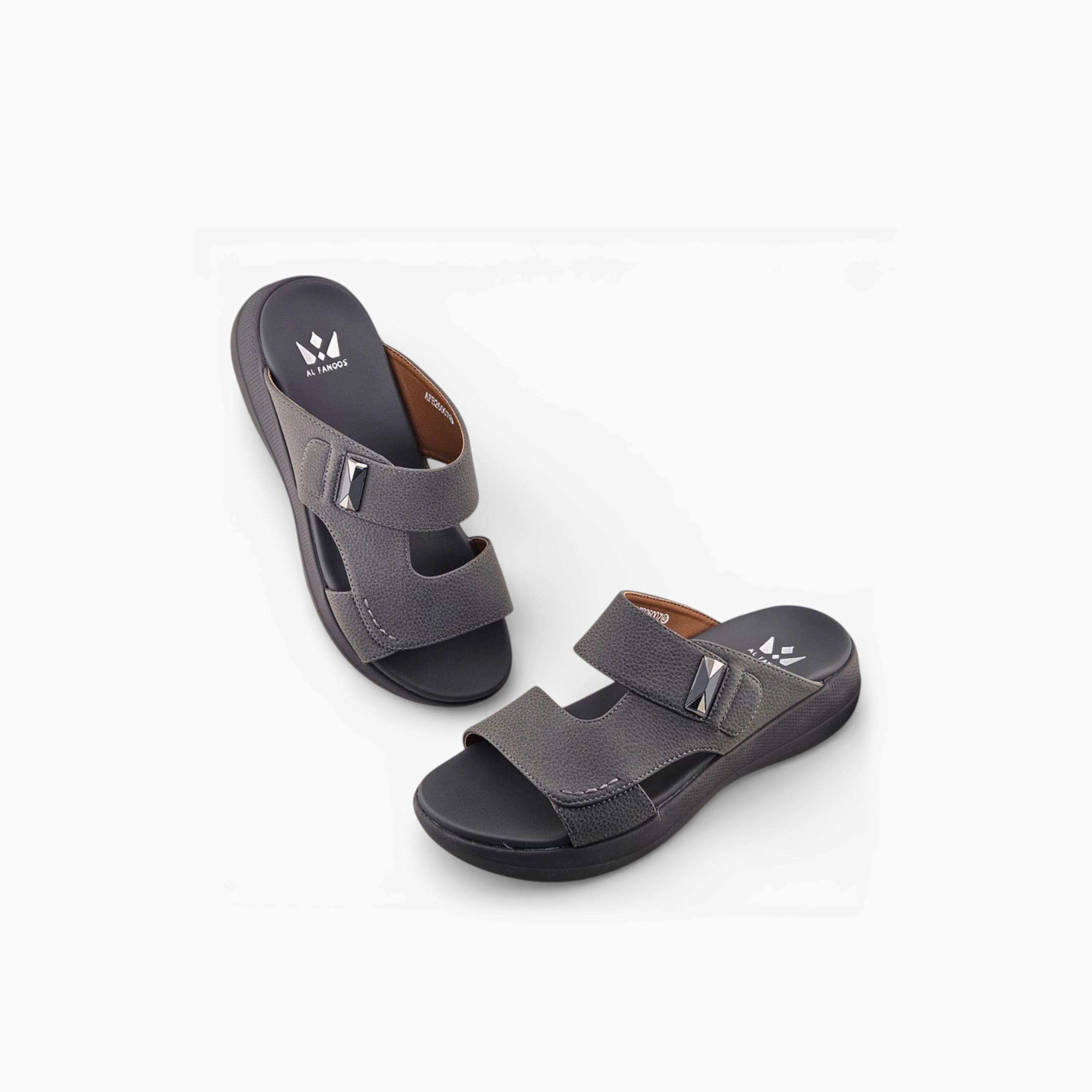 الفانوس - صندل كاسا النور رجالي سهل الارتداء تصميم عربي | AFB26007-men-shoes-sandals-image-4