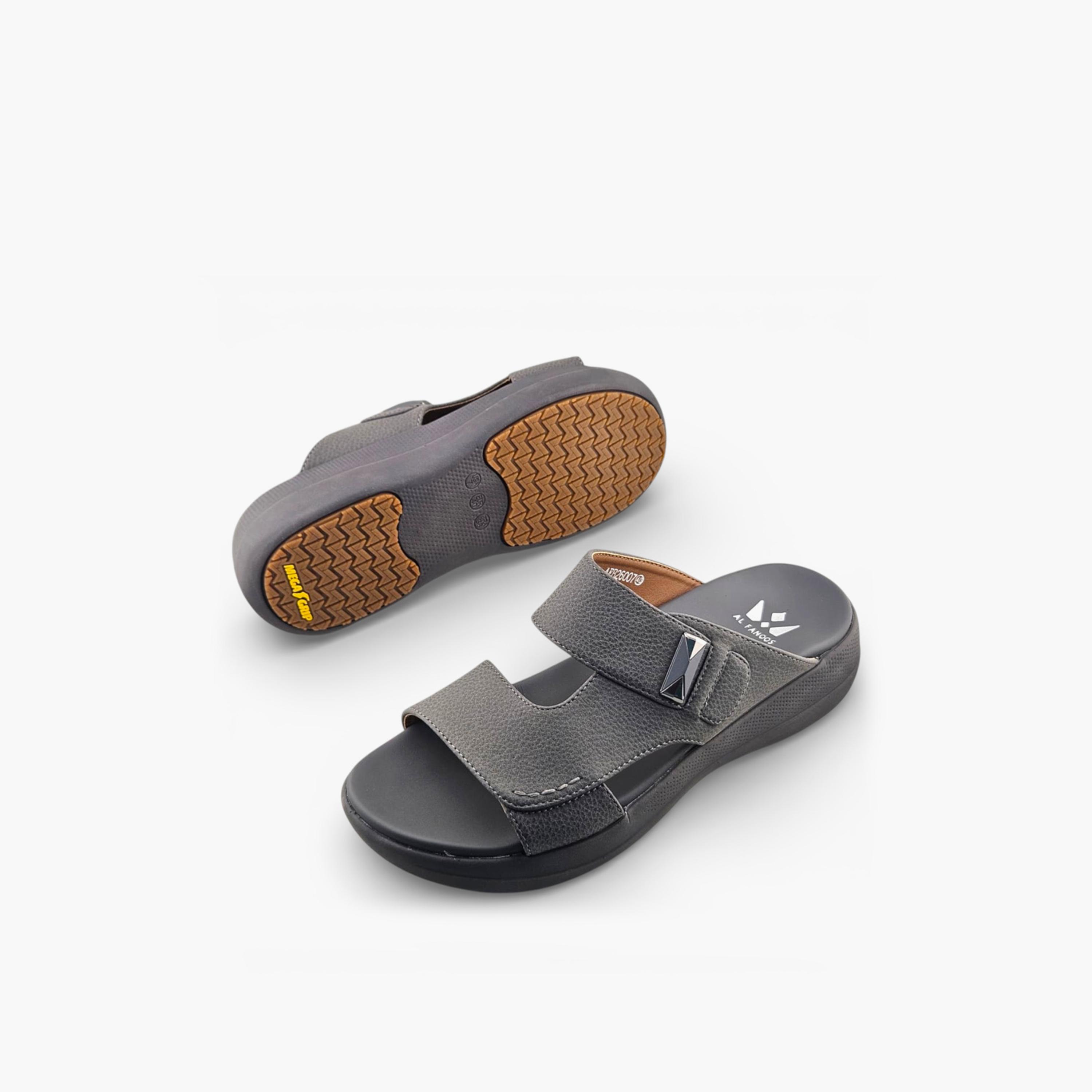 الفانوس - صندل كاسا النور رجالي سهل الارتداء تصميم عربي | AFB26007-men-shoes-sandals-image-5