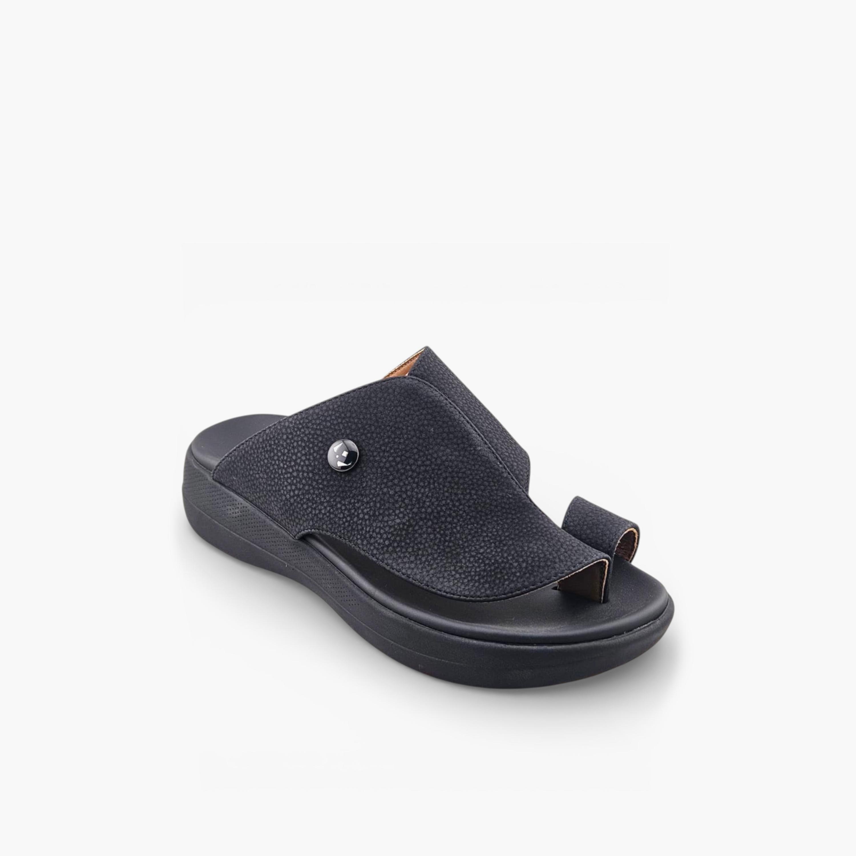 الفانوس - صندل كاسا النور رجالي سهل الارتداء تصميم عربي | AFB26008-men-shoes-sandals-image-1