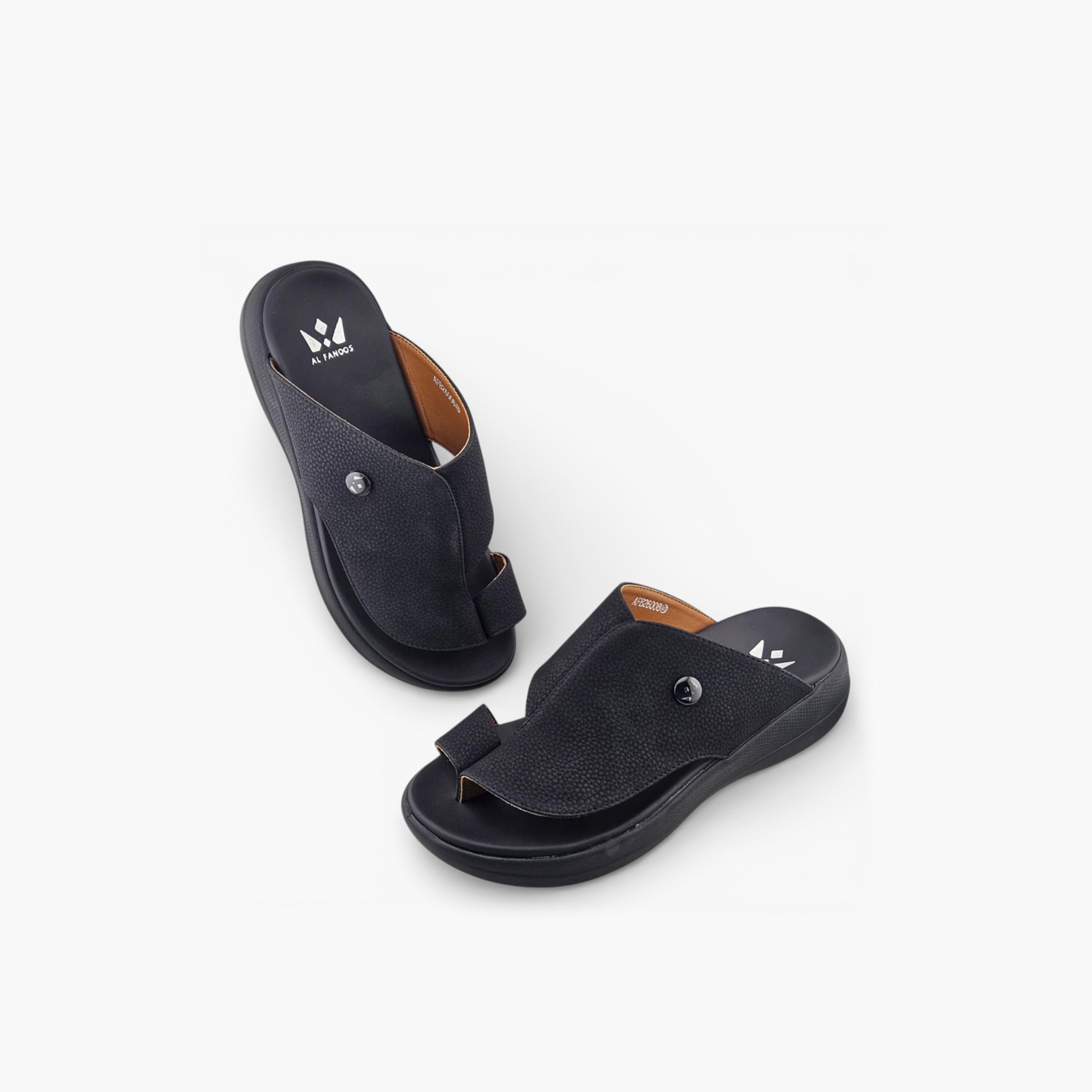 الفانوس - صندل كاسا النور رجالي سهل الارتداء تصميم عربي | AFB26008-men-shoes-sandals-image-4