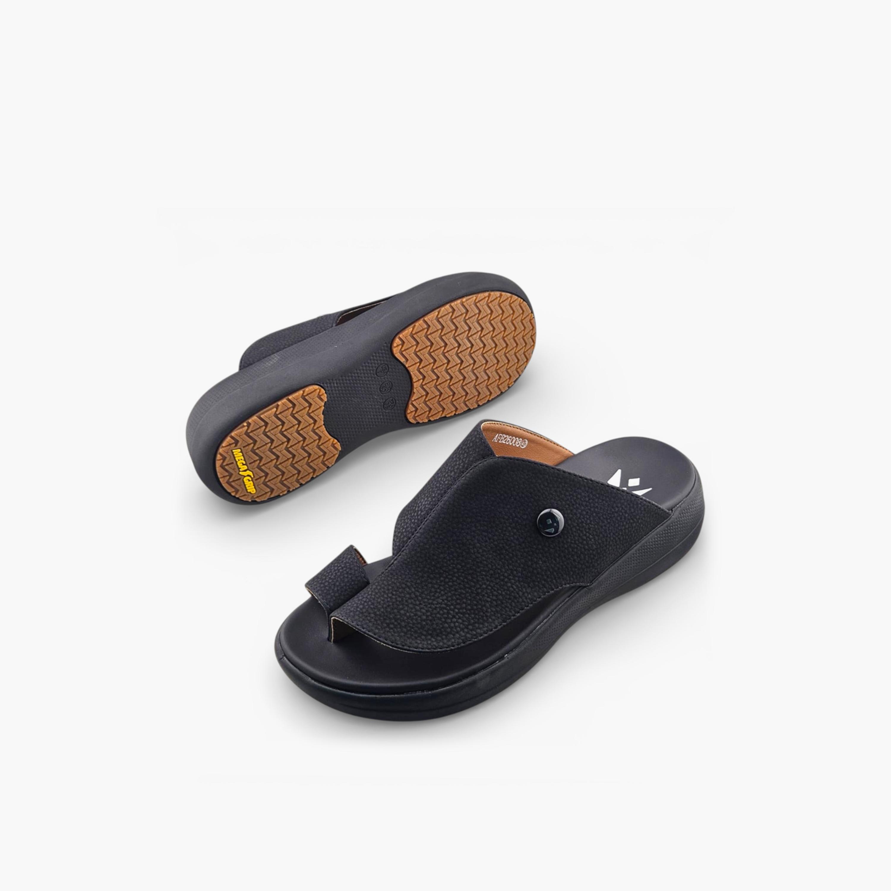 الفانوس - صندل كاسا النور رجالي سهل الارتداء تصميم عربي | AFB26008-men-shoes-sandals-image-5