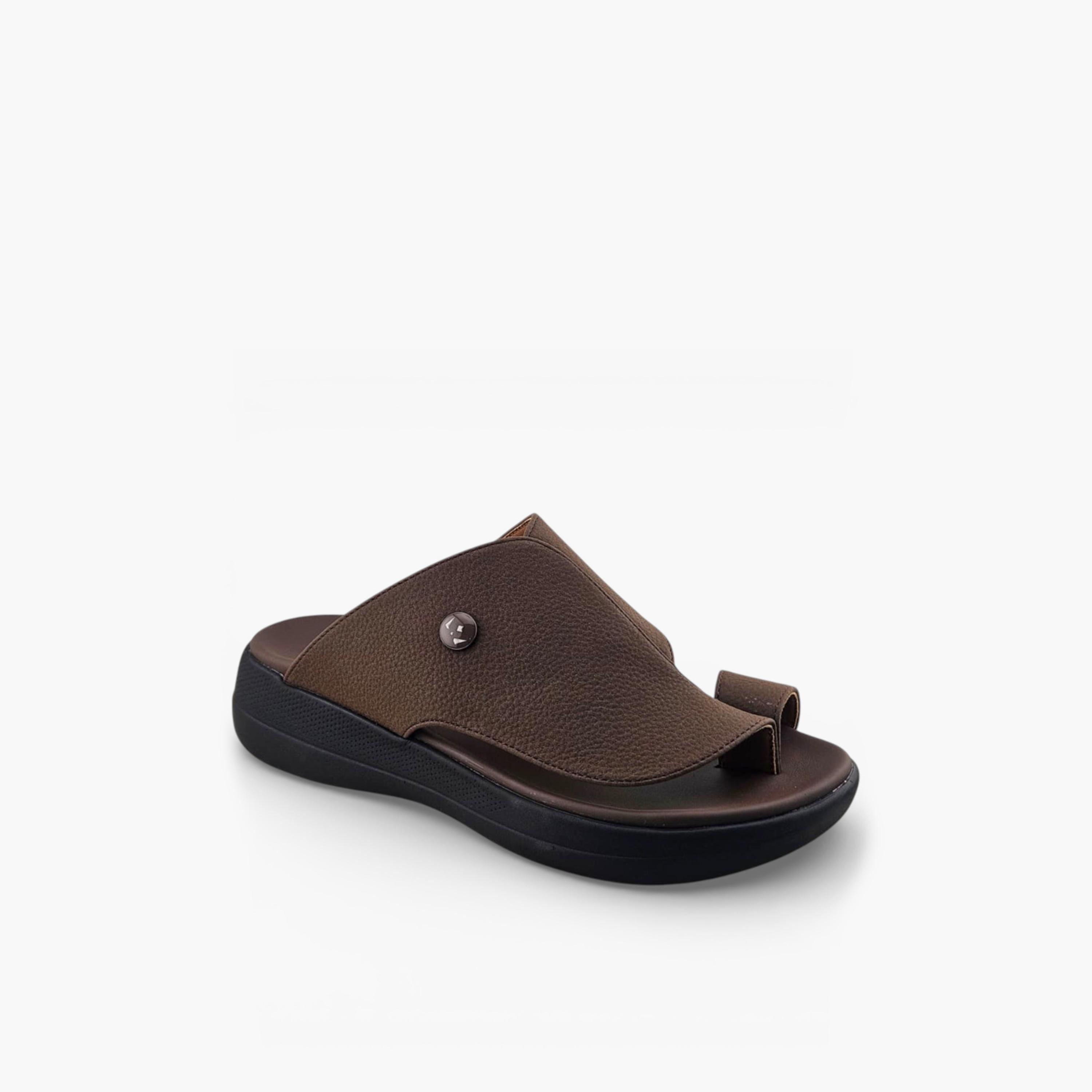 الفانوس - صندل كاسا النور رجالي سهل الارتداء تصميم عربي | AFB26008-men-shoes-sandals-image-1