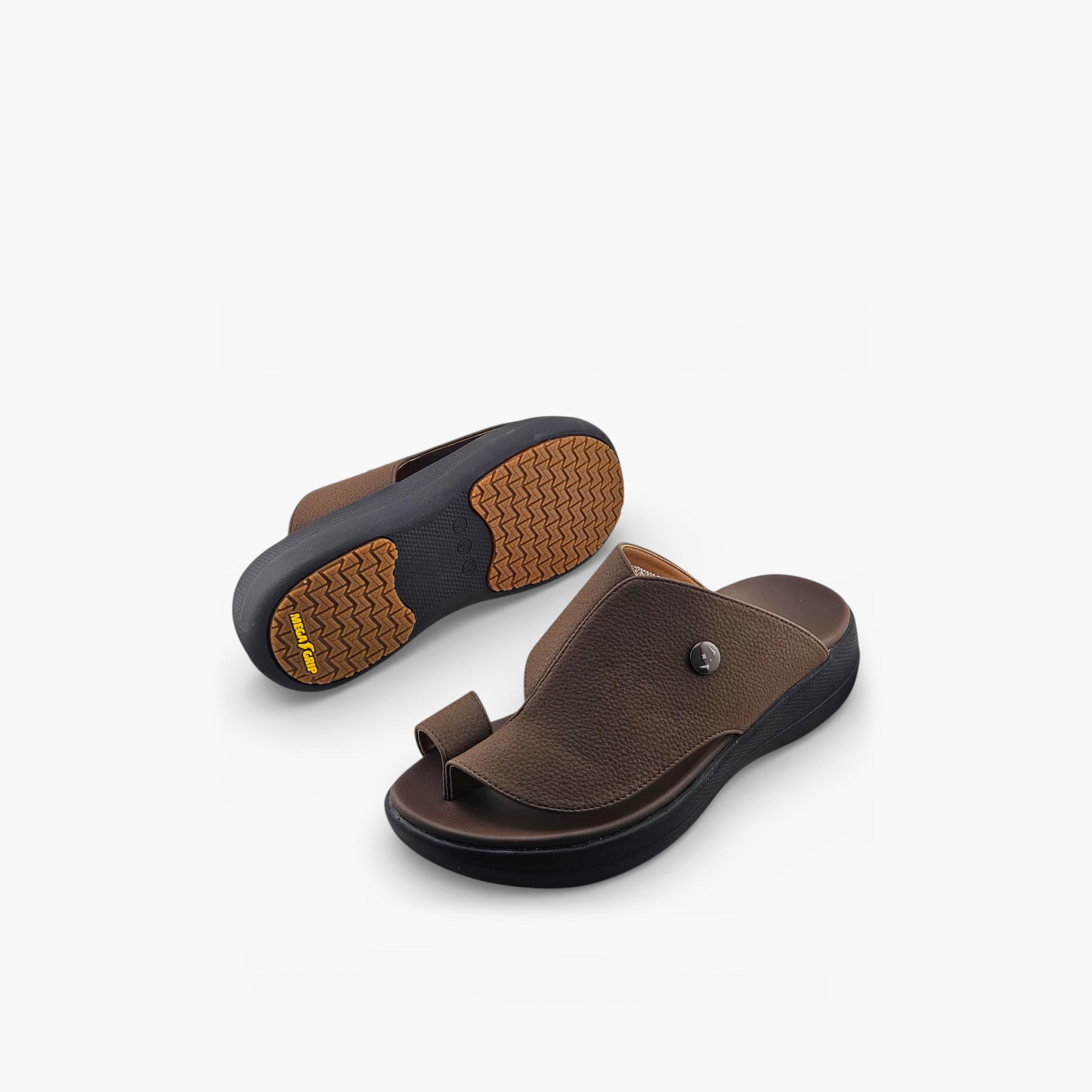 الفانوس - صندل كاسا النور رجالي سهل الارتداء تصميم عربي | AFB26008-men-shoes-sandals-image-5