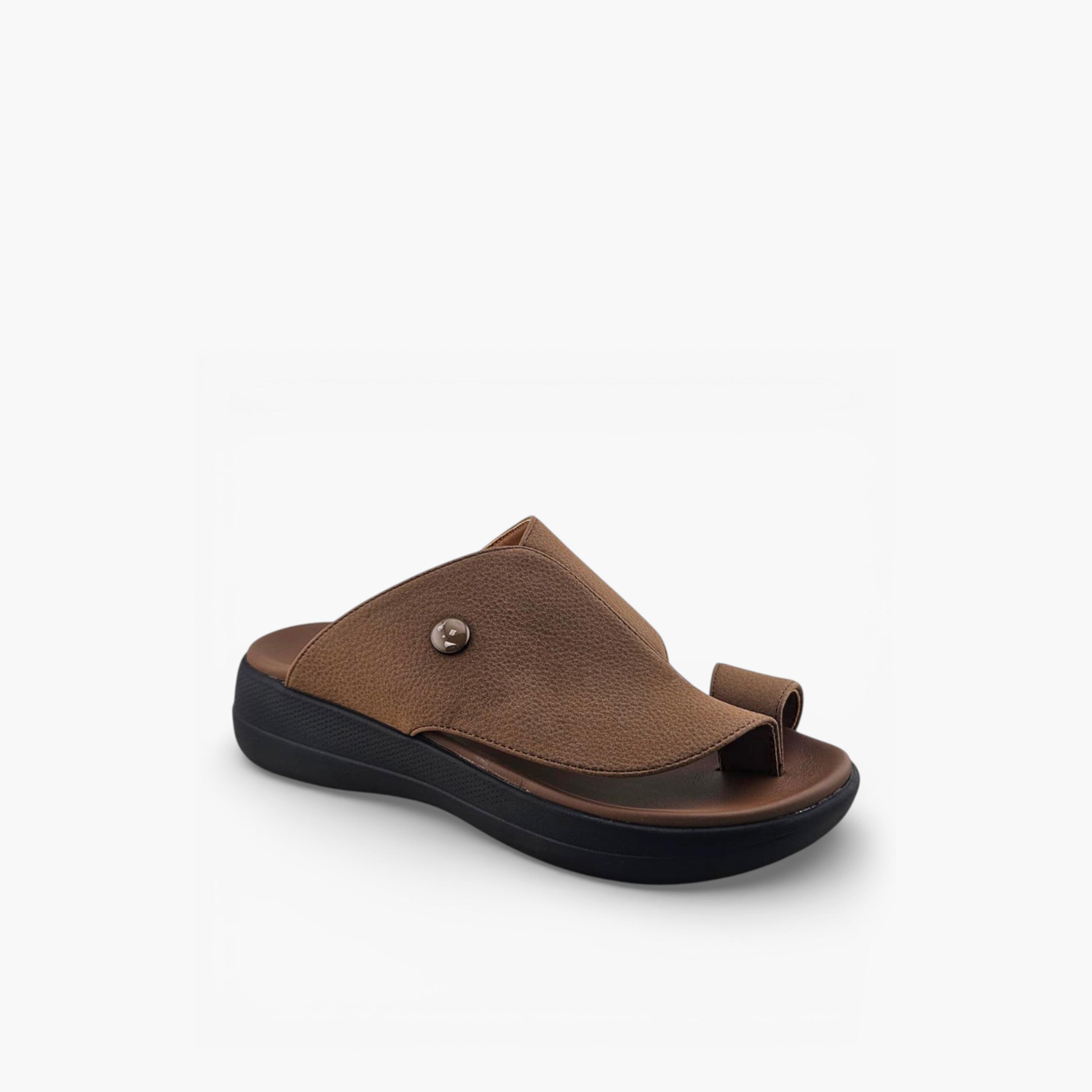 Al Fanoos Men's Slip-On Casa Al Noor Arabic Sandals | AFB26008-men-shoes-sandals-image-1