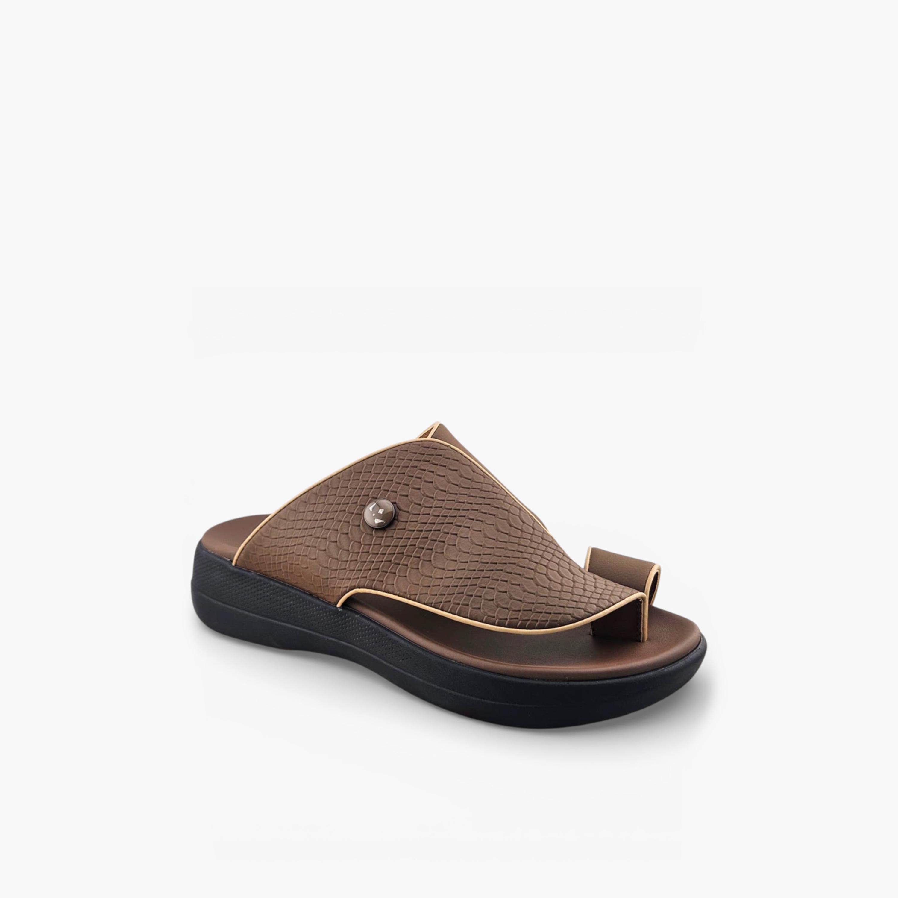 Al Fanoos Men's Slip-On Casa Al Noor Arabic Sandals | AFB26009-men-shoes-sandals-image-1