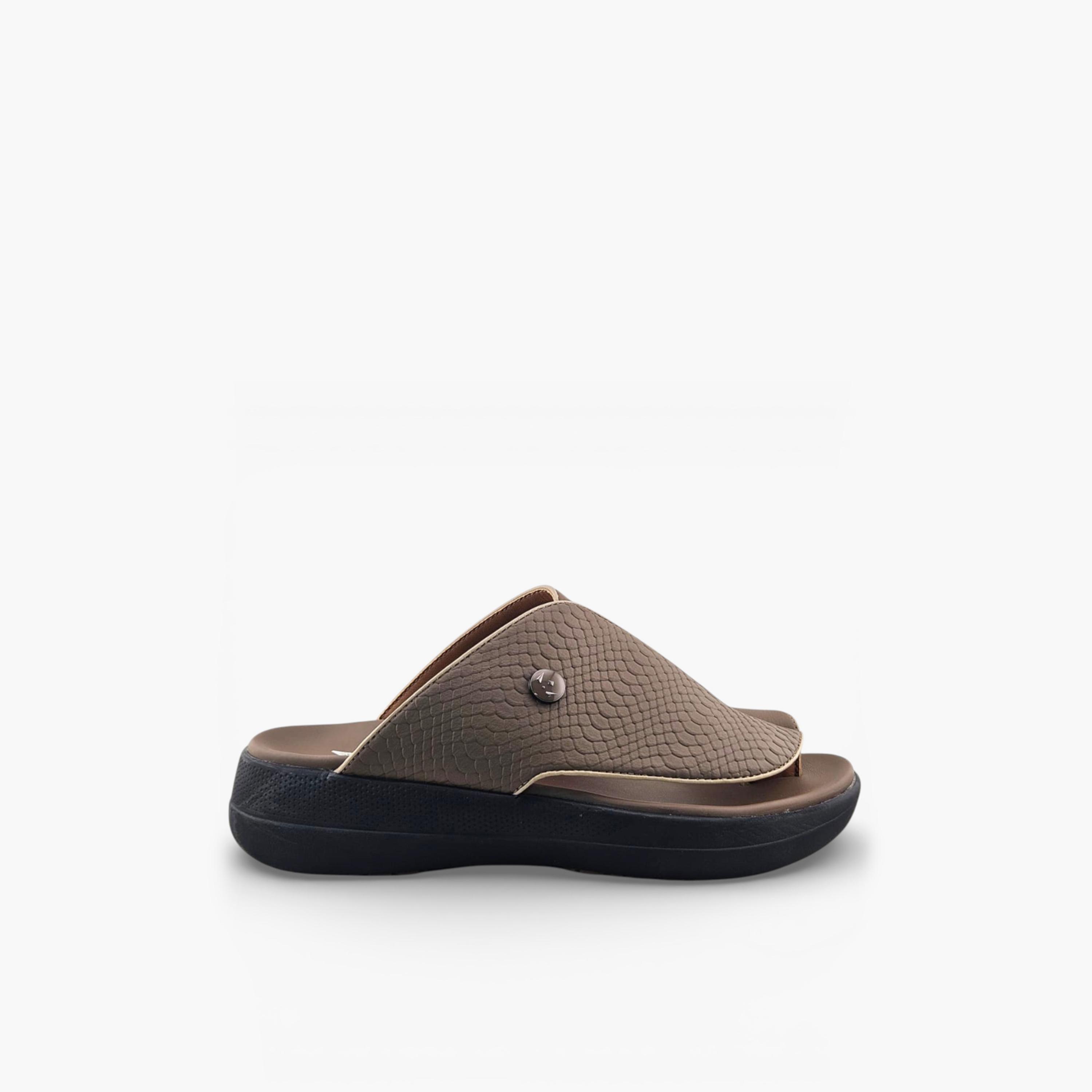 الفانوس - صندل كاسا النور رجالي سهل الارتداء تصميم عربي | AFB26009-men-shoes-sandals-image-2