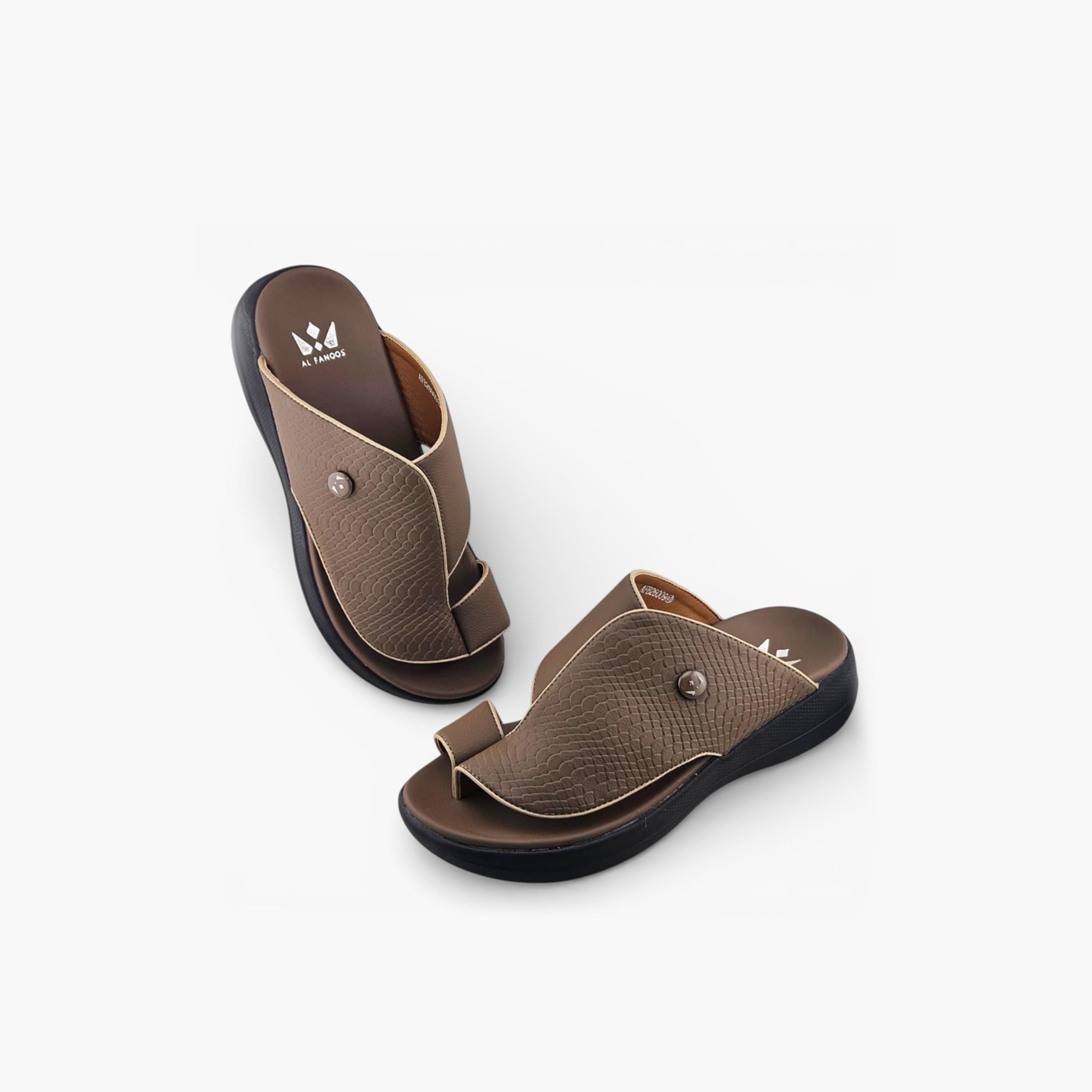 الفانوس - صندل كاسا النور رجالي سهل الارتداء تصميم عربي | AFB26009-men-shoes-sandals-image-4