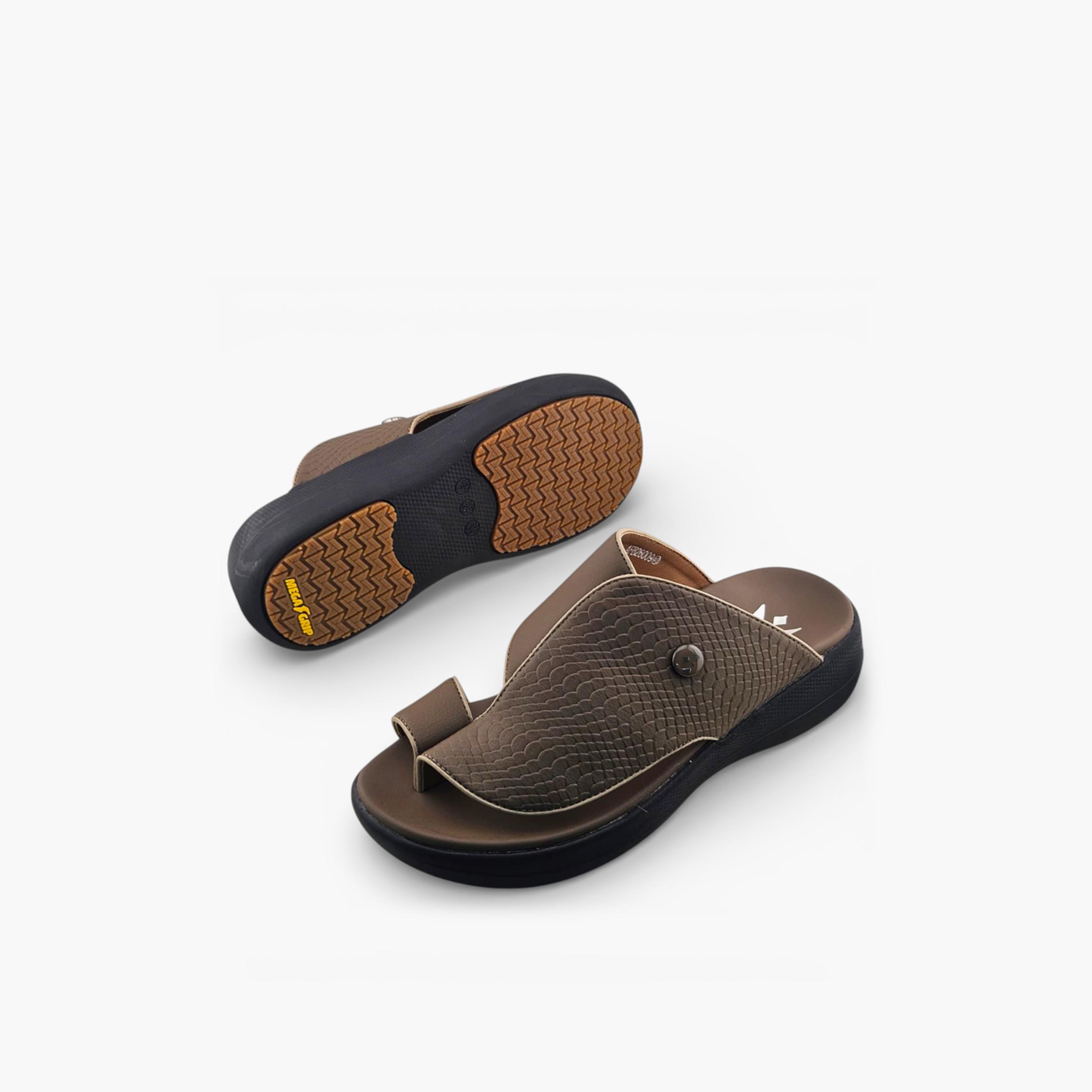 الفانوس - صندل كاسا النور رجالي سهل الارتداء تصميم عربي | AFB26009-men-shoes-sandals-image-5