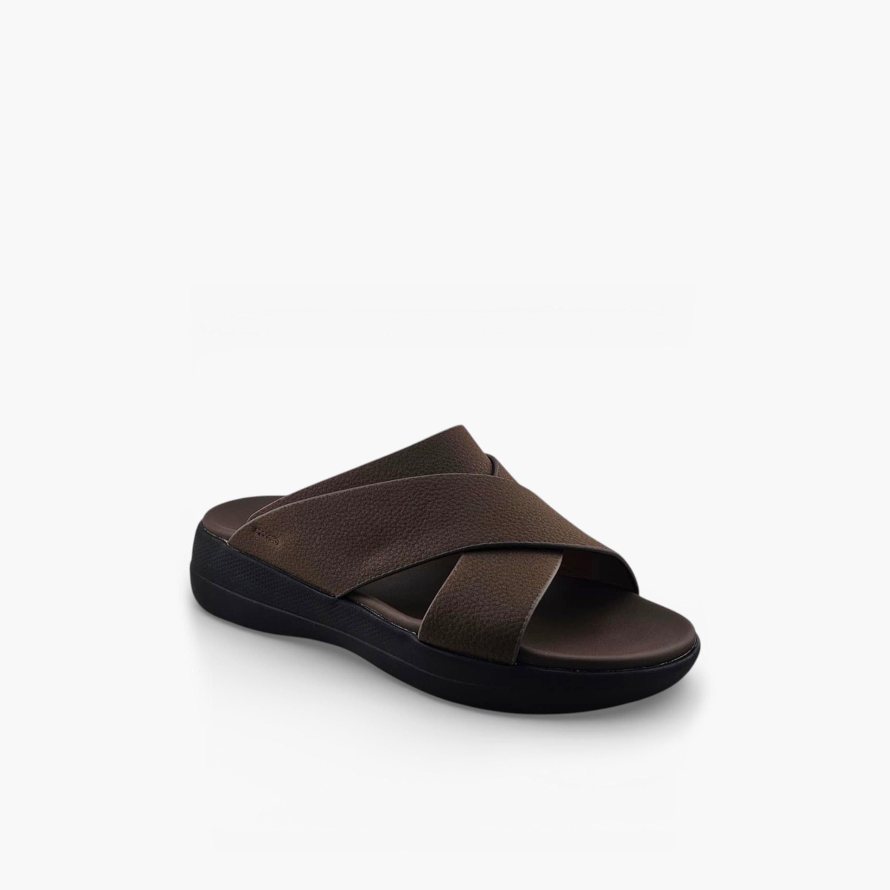 الفانوس - صندل كاسا النور رجالي سهل الارتداء تصميم عربي | AFB26010-men-shoes-sandals-image-1