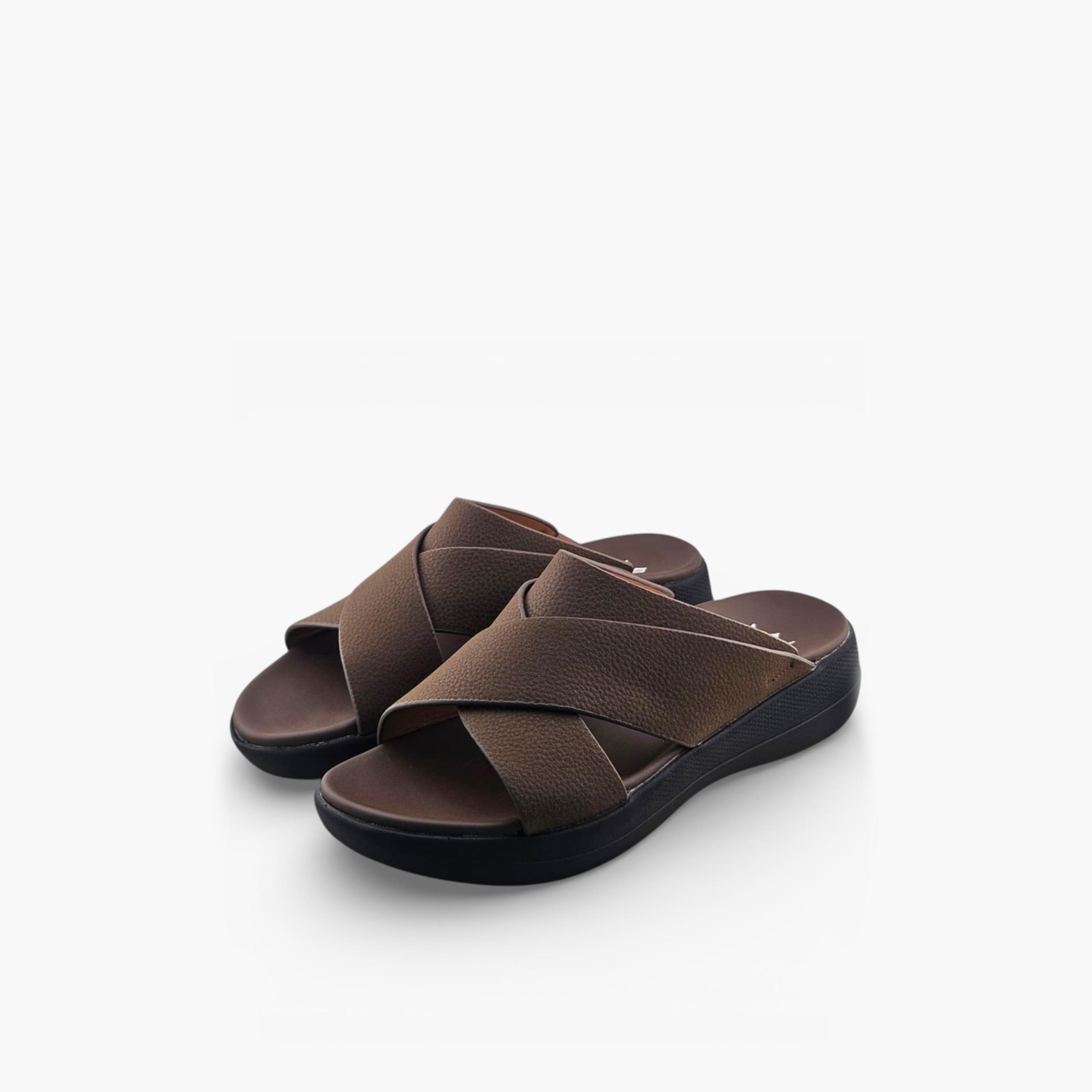 الفانوس - صندل كاسا النور رجالي سهل الارتداء تصميم عربي | AFB26010-men-shoes-sandals-image-3