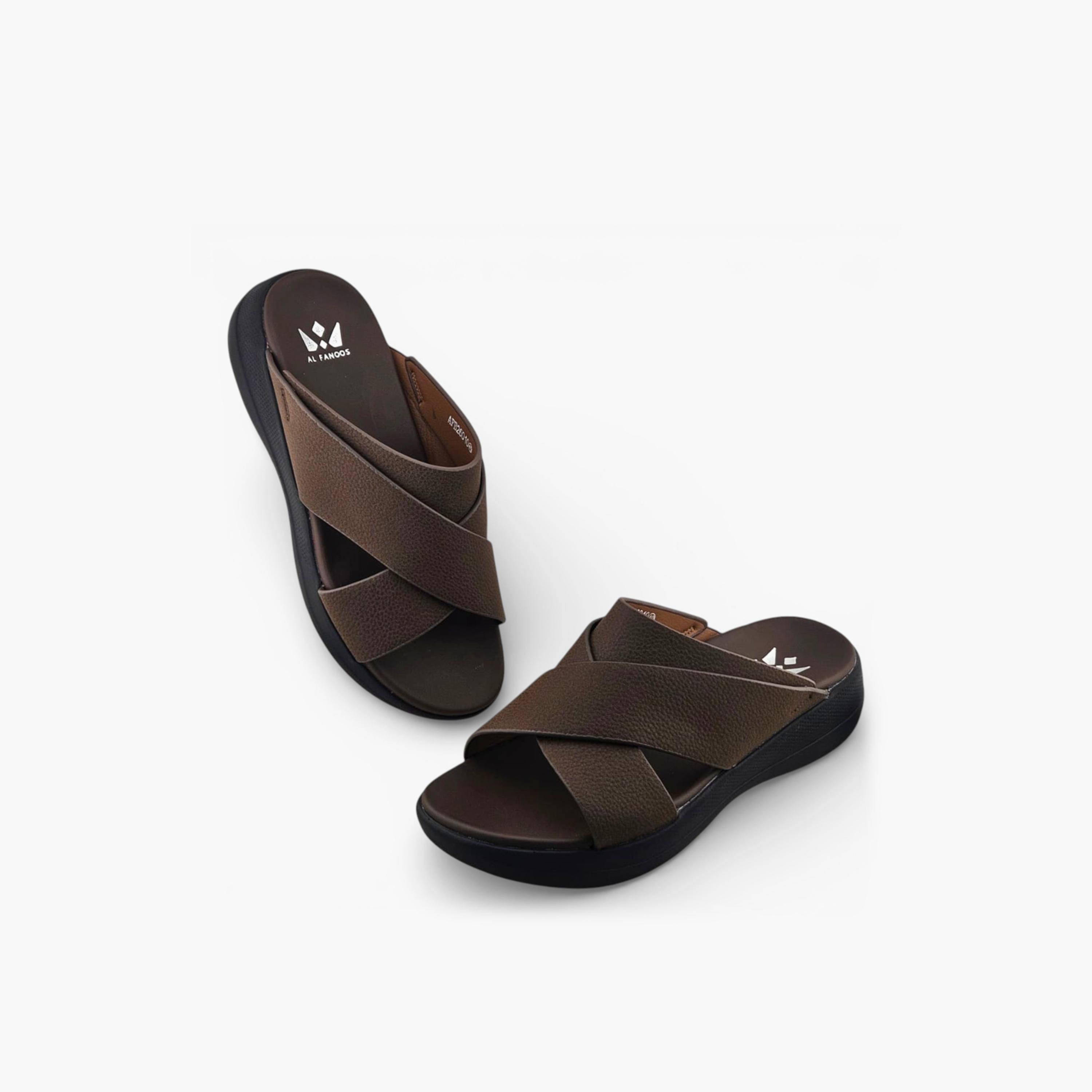 الفانوس - صندل كاسا النور رجالي سهل الارتداء تصميم عربي | AFB26010-men-shoes-sandals-image-4