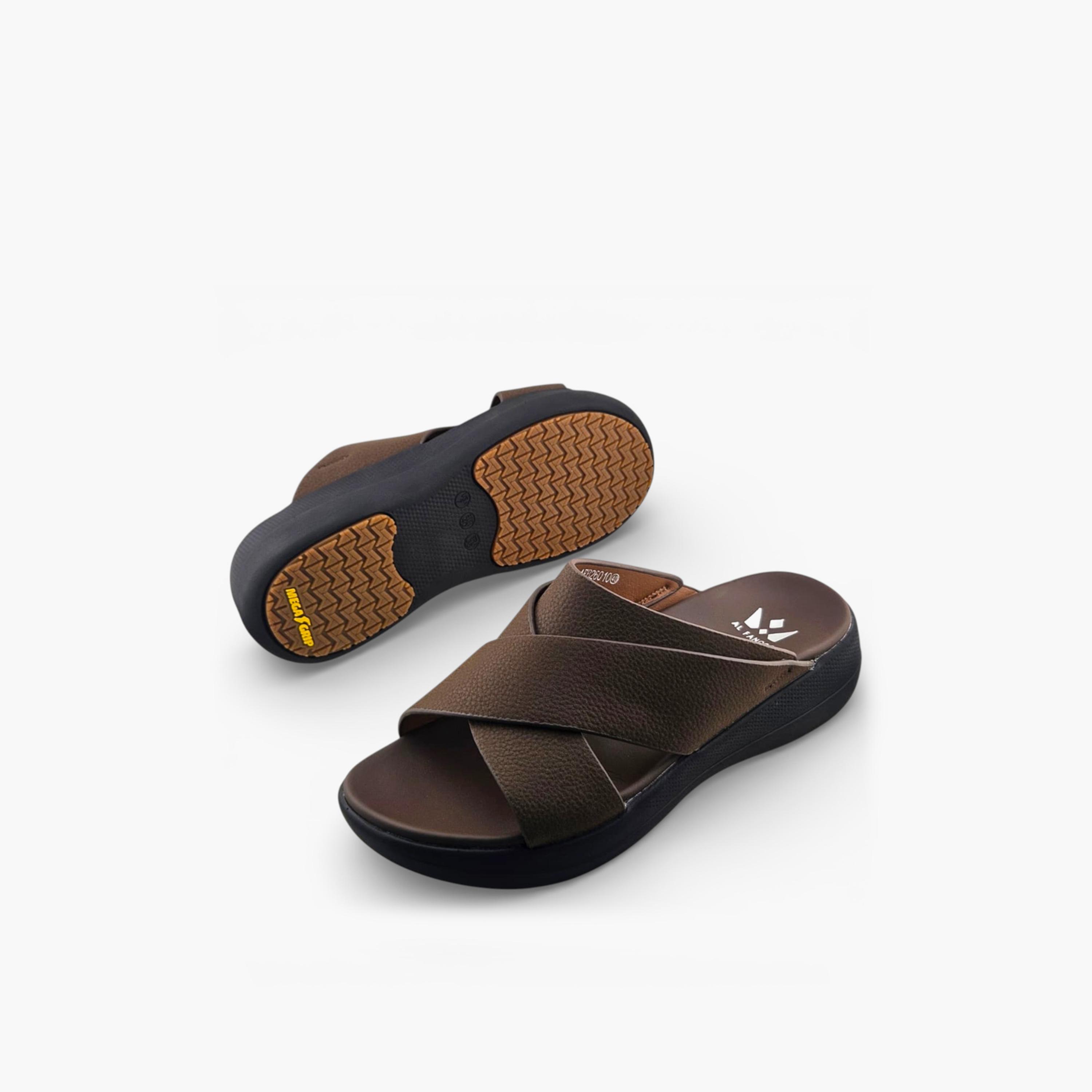 الفانوس - صندل كاسا النور رجالي سهل الارتداء تصميم عربي | AFB26010-men-shoes-sandals-image-5