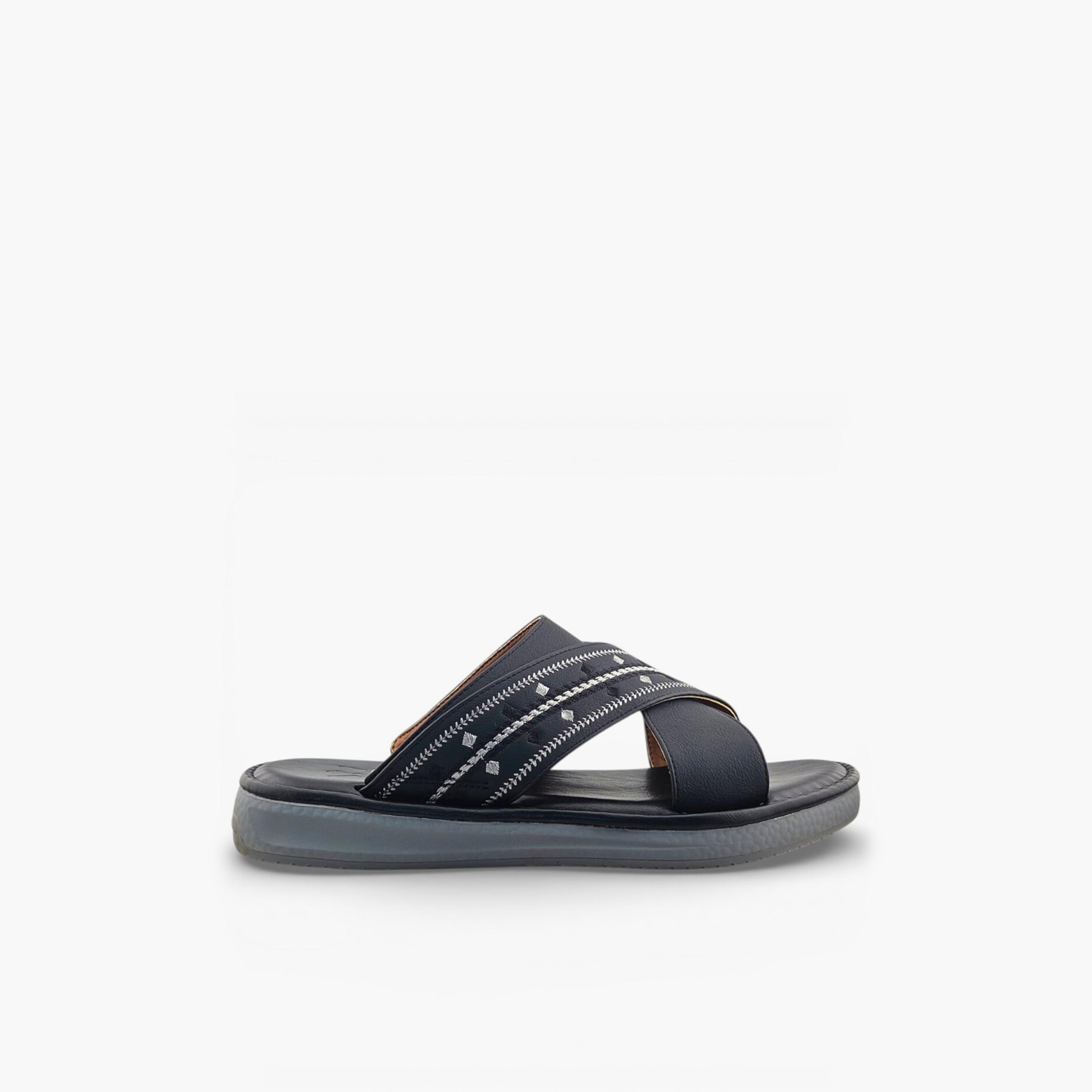 الفانوس - صندل بالازو رجالي سهل الارتداء تصميم التراث العربي | AFB26011-men-shoes-sandals-image-2