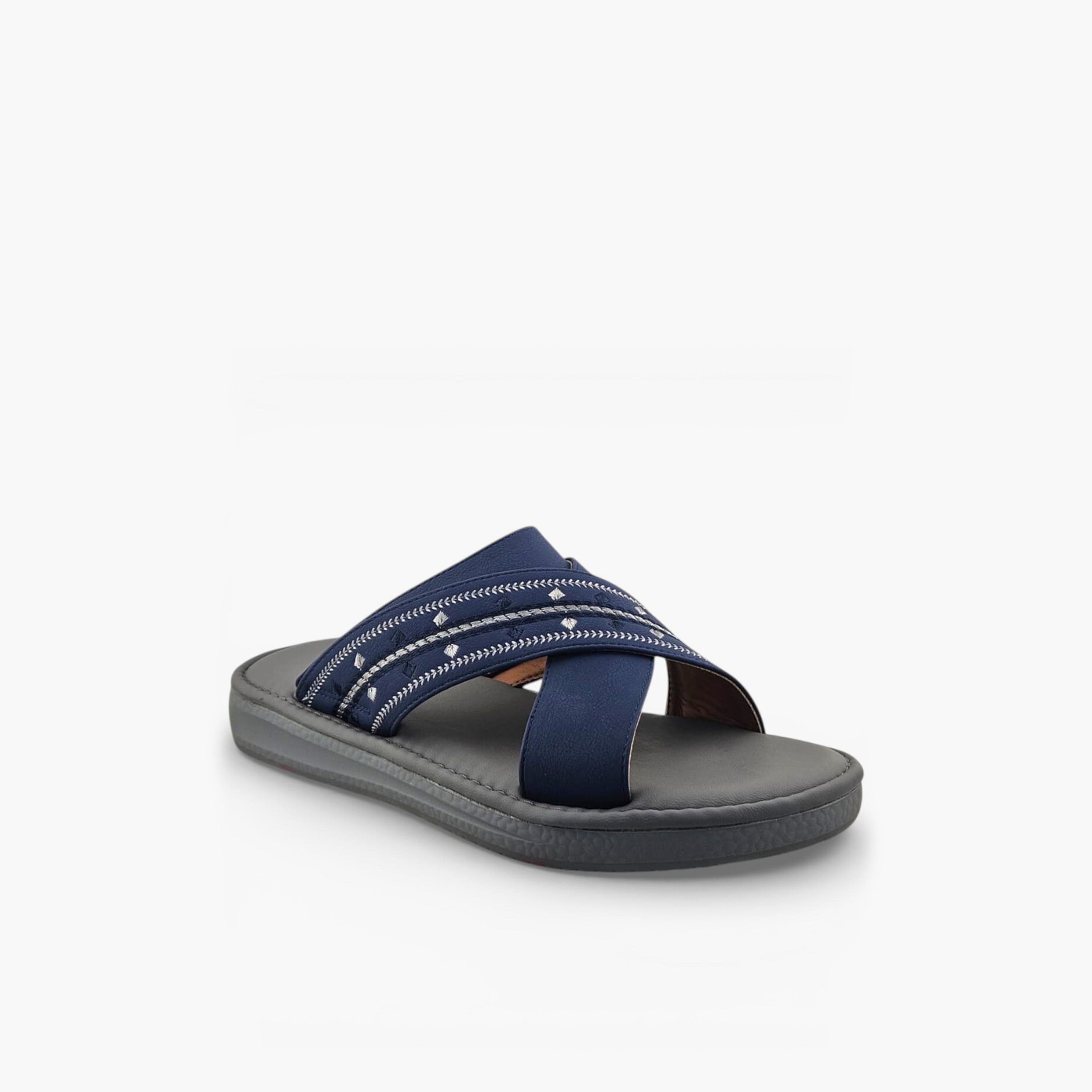 Al Fanoos Men's Slip-On Palazzo Al Turath Arabic Sandals | AFB26011-men-shoes-sandals-image-1